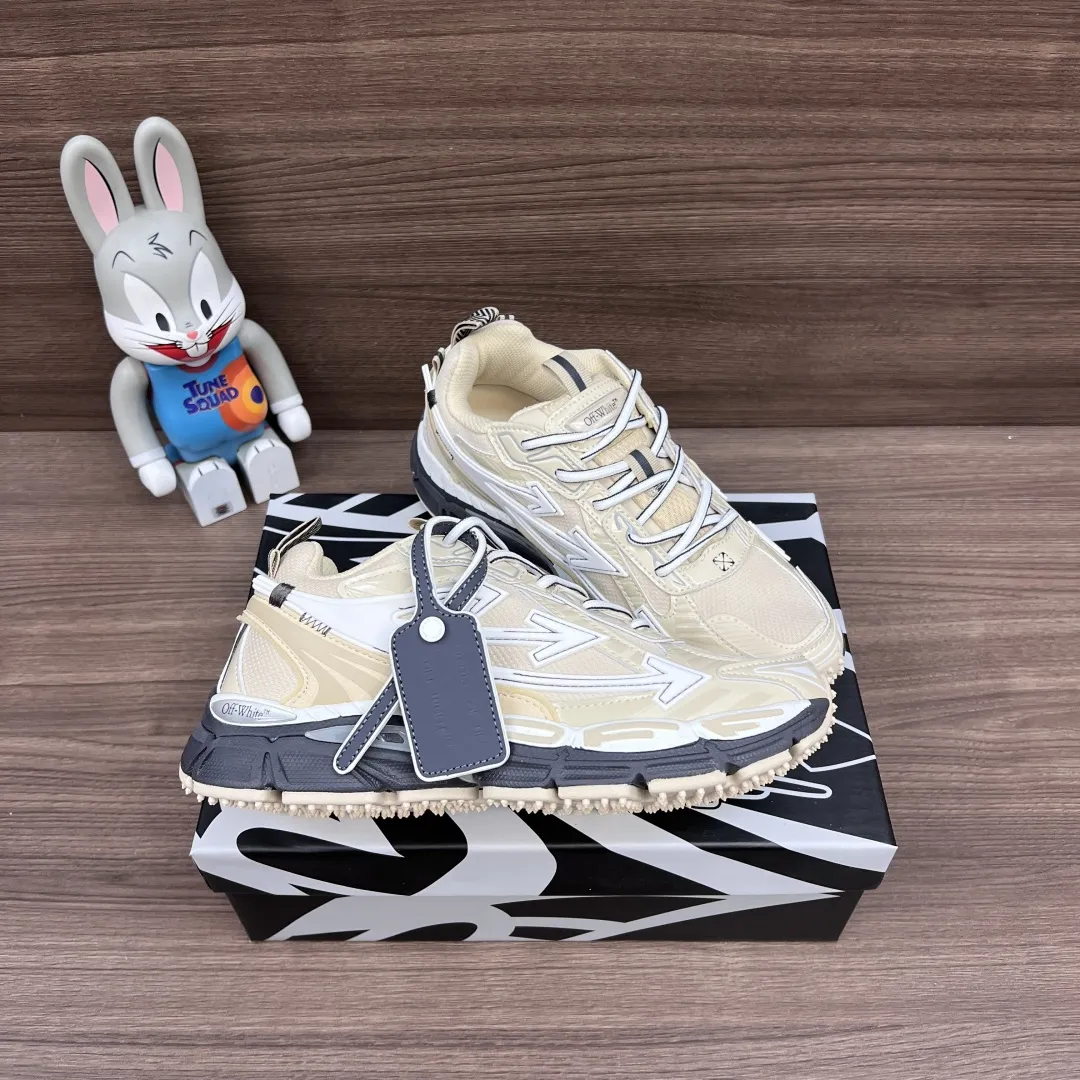 OFF-WHITE Be Right Back ベージュのローカットスニーカー - 画像 (6)