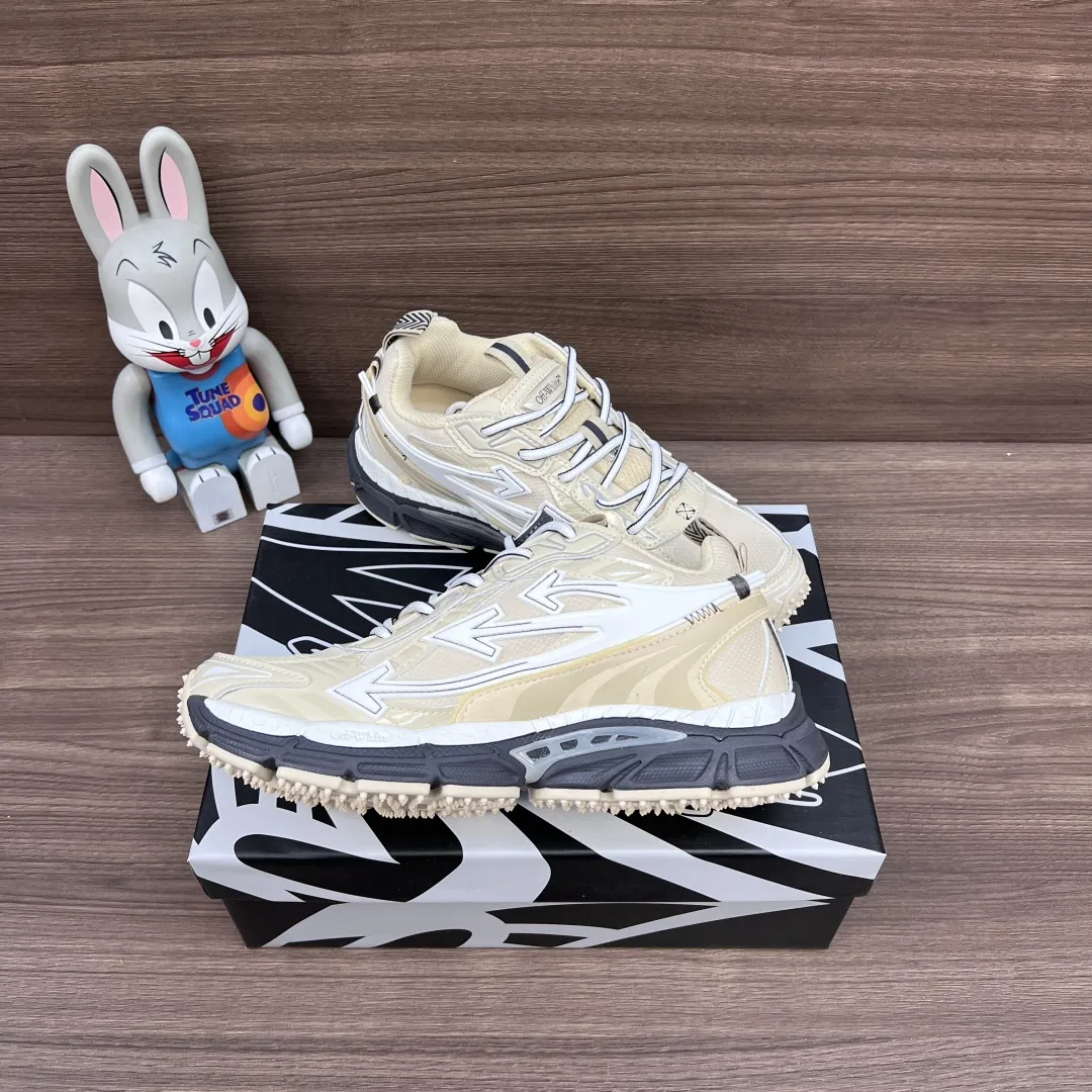 OFF-WHITE Be Right Back ベージュのローカットスニーカー - 画像 (9)