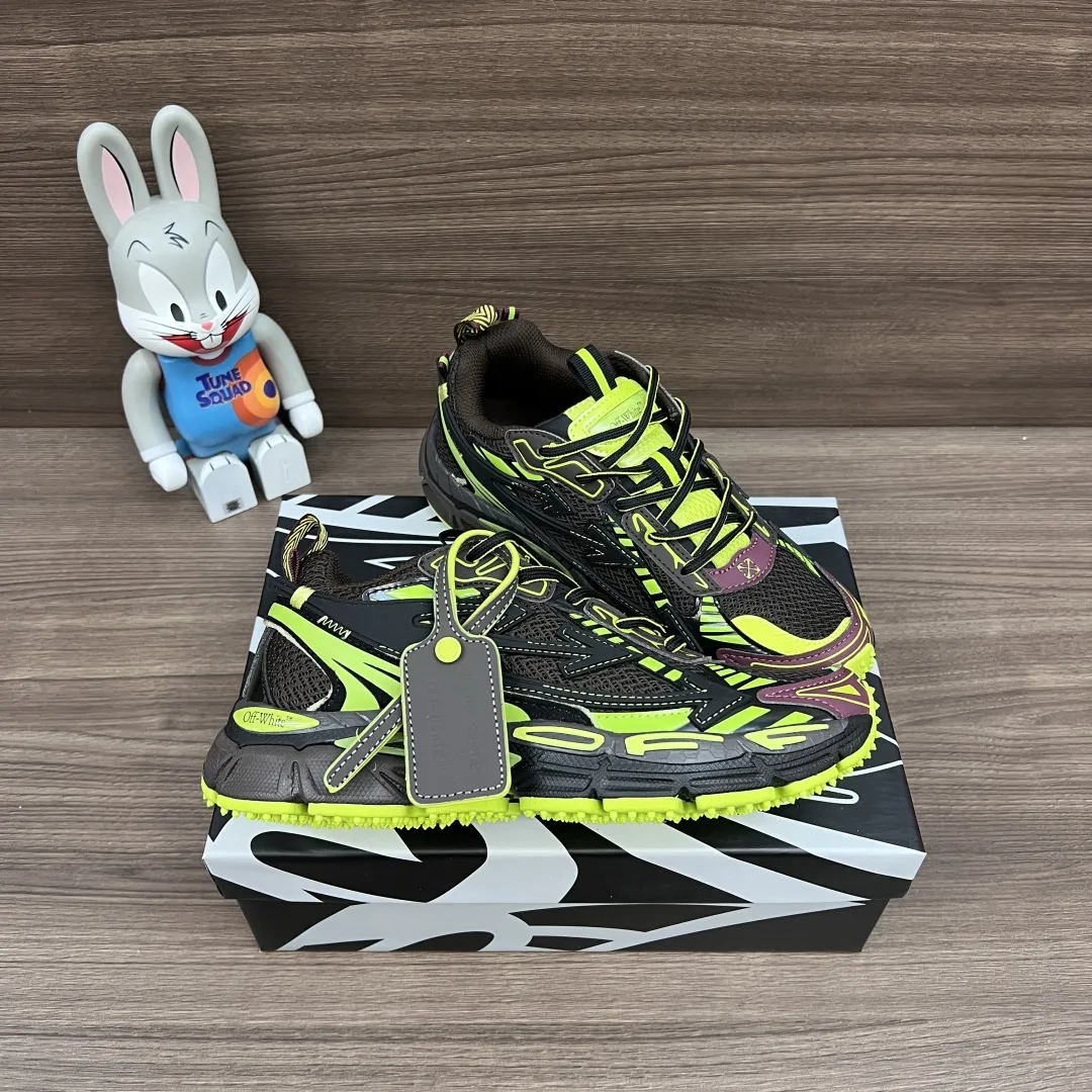 OFF-WHITE Be Right Back ブラウンとグリーンのローカットスニーカー - 画像 (6)