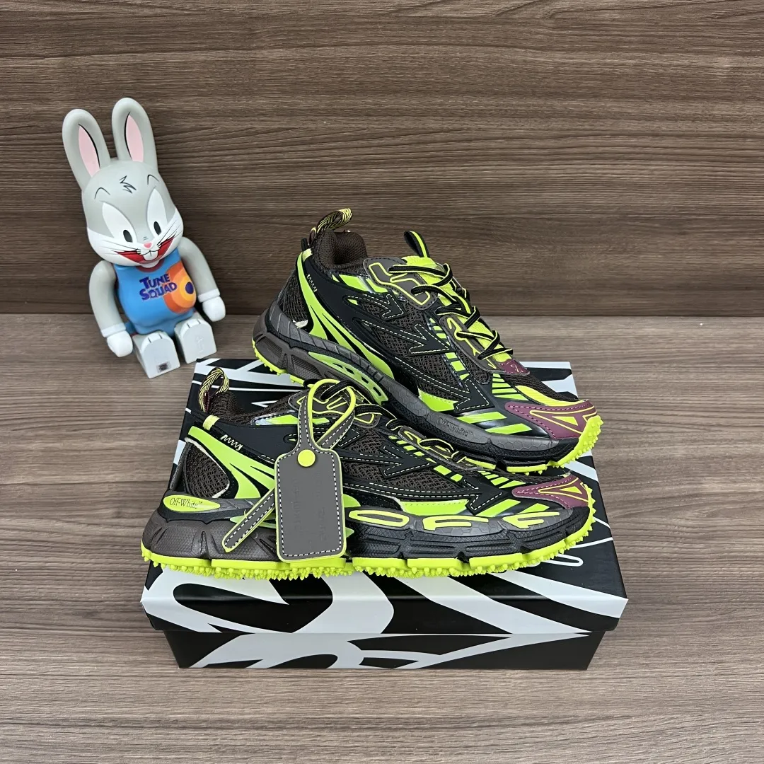 OFF-WHITE Be Right Back ブラウンとグリーンのローカットスニーカー - 画像 (7)