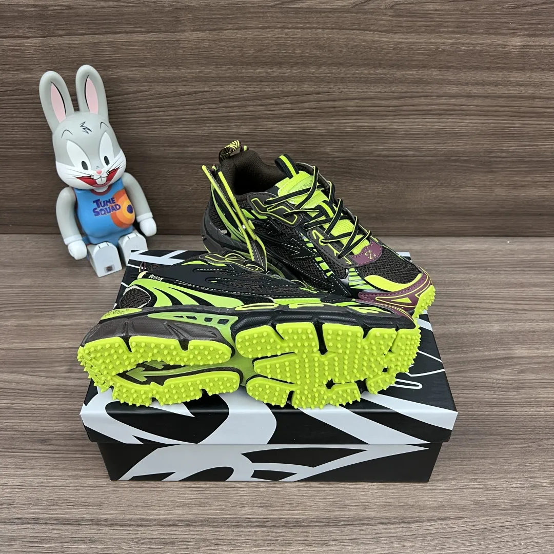 OFF-WHITE Be Right Back ブラウンとグリーンのローカットスニーカー - 画像 (10)