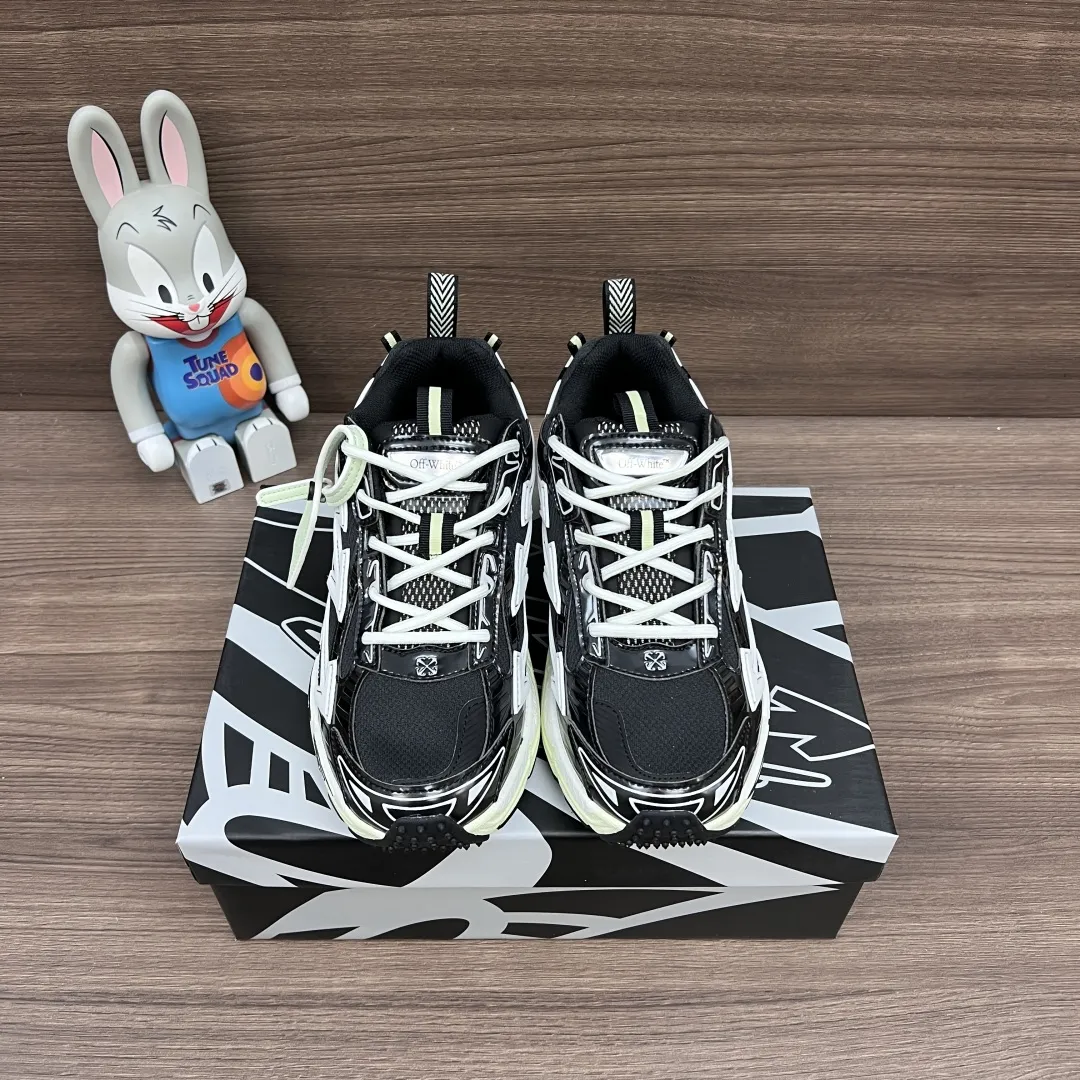 OFF-WHITE Be Right Back 黒色 ローカットスニーカー - 画像 (3)