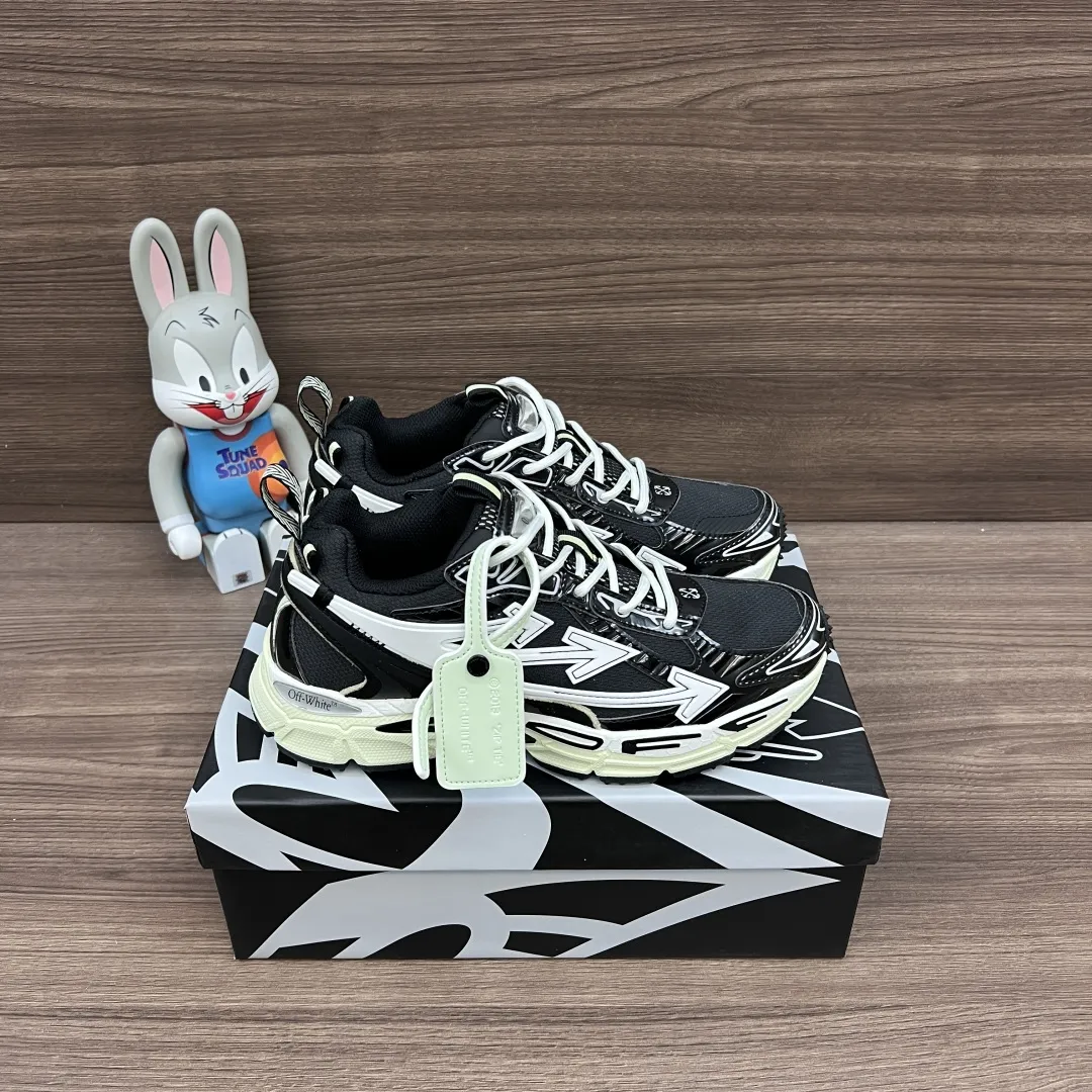 OFF-WHITE Be Right Back 黒色 ローカットスニーカー - 画像 (4)