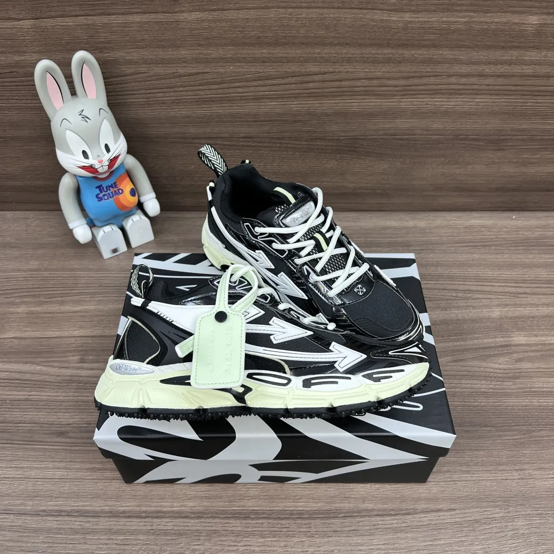 OFF-WHITE Be Right Back 黒色 ローカットスニーカー - 画像 (6)