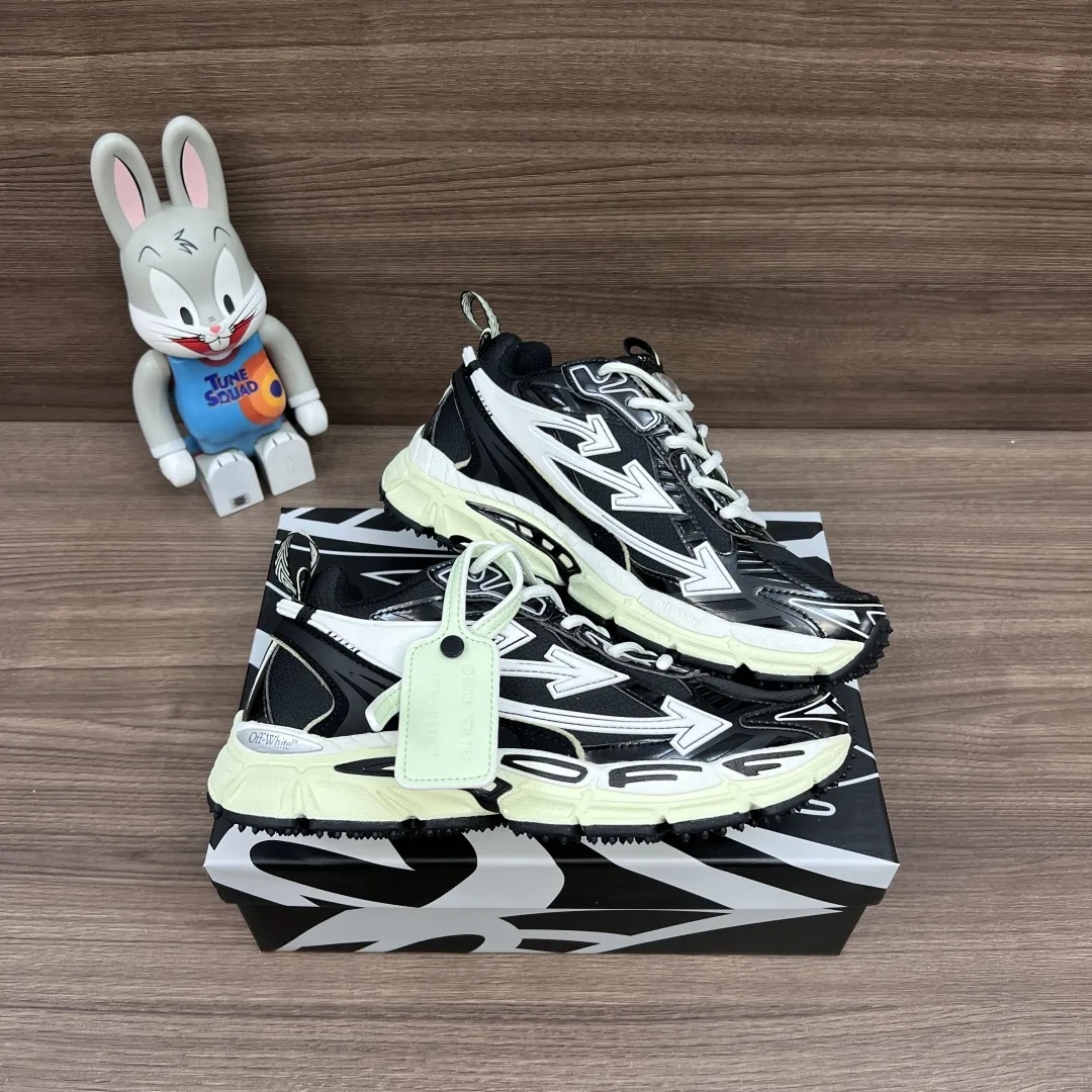 OFF-WHITE Be Right Back 黒色 ローカットスニーカー - 画像 (7)