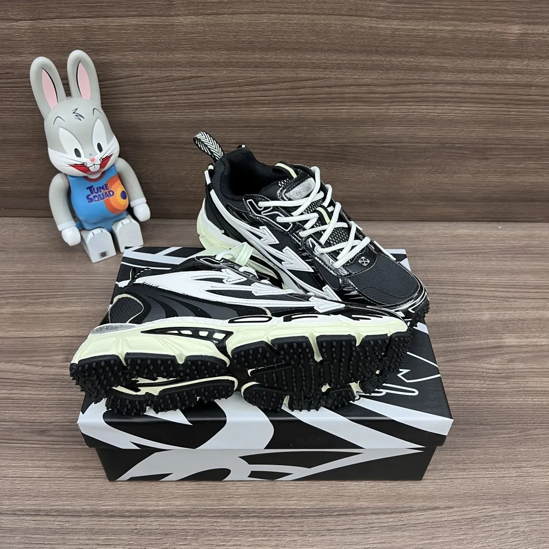 OFF-WHITE Be Right Back 黒色 ローカットスニーカー - 画像 (10)