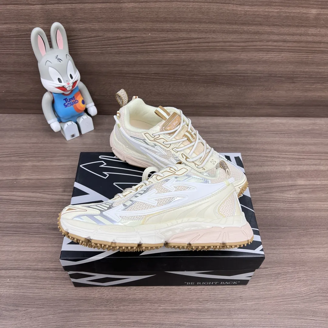 OFF-WHITE Be Right Back ピンクベージュスニーカー - 画像 (9)