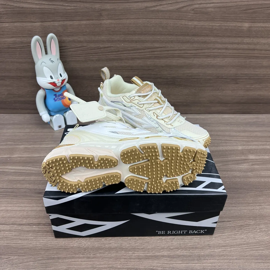 OFF-WHITE Be Right Back ピンクベージュスニーカー - 画像 (10)