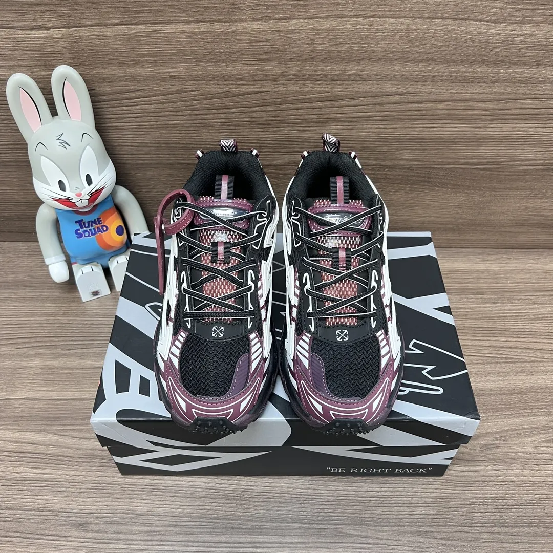 OFF-WHITE Be Right Back パープルホワイトスニーカー - 画像 (3)