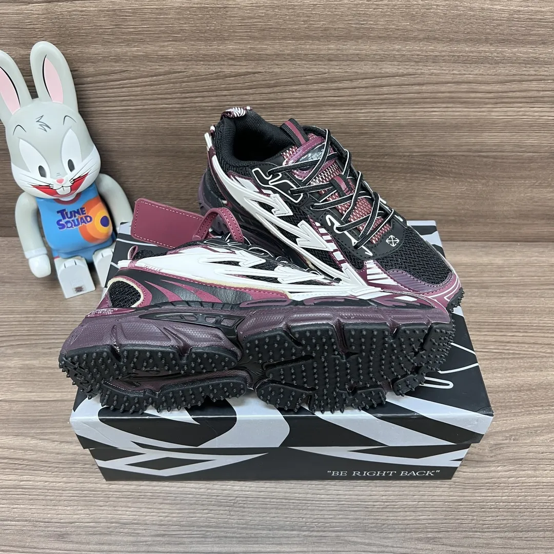 OFF-WHITE Be Right Back パープルホワイトスニーカー - 画像 (10)