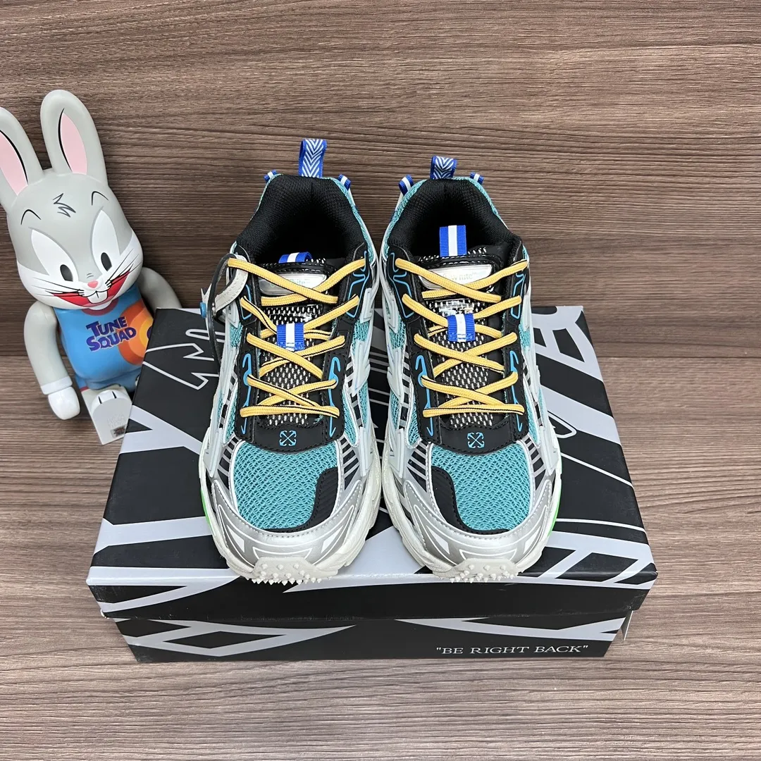 OFF-WHITE Be Right Back シルバーレイクブルー スニーカー - 画像 (3)