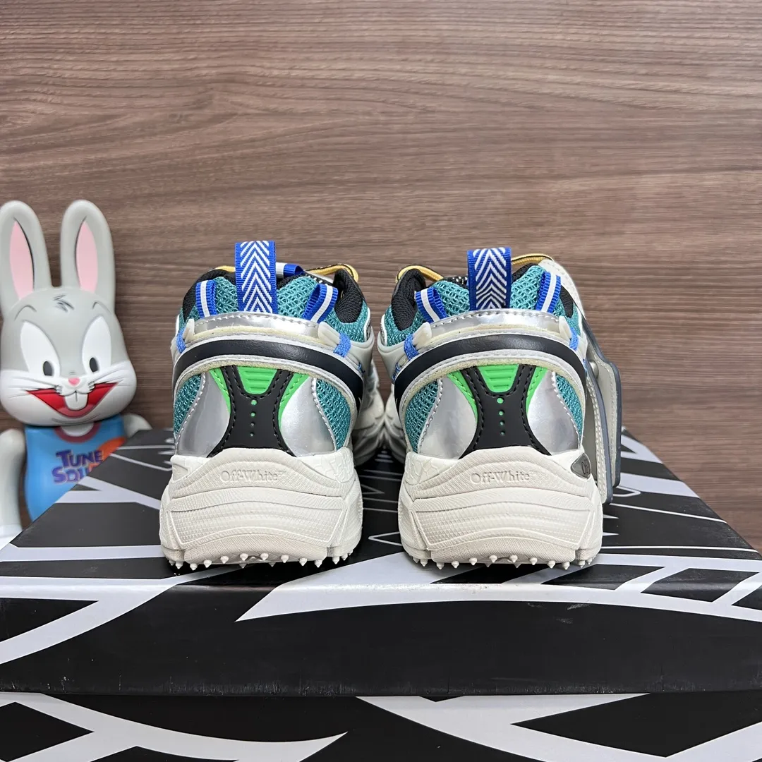 OFF-WHITE Be Right Back シルバーレイクブルー スニーカー - 画像 (5)