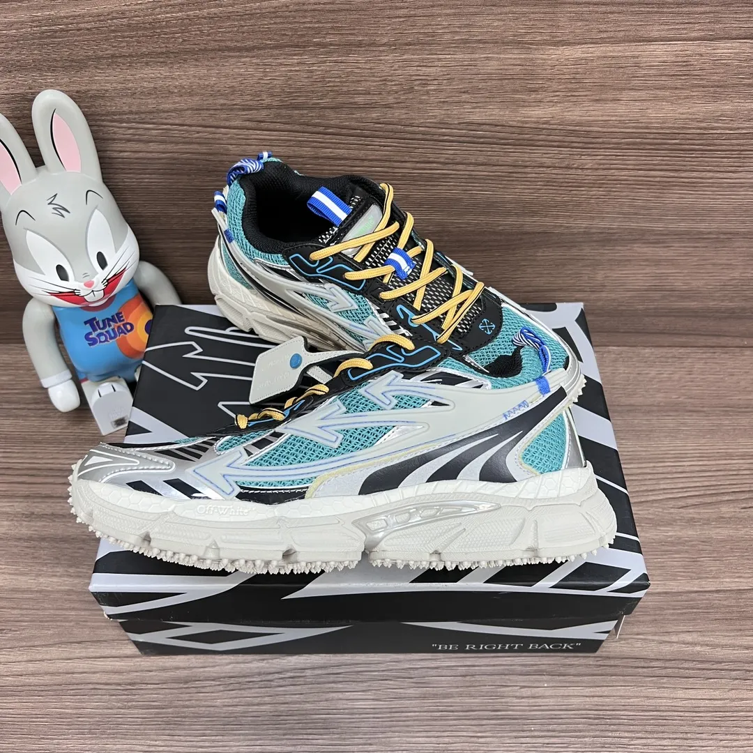 OFF-WHITE Be Right Back シルバーレイクブルー スニーカー - 画像 (9)