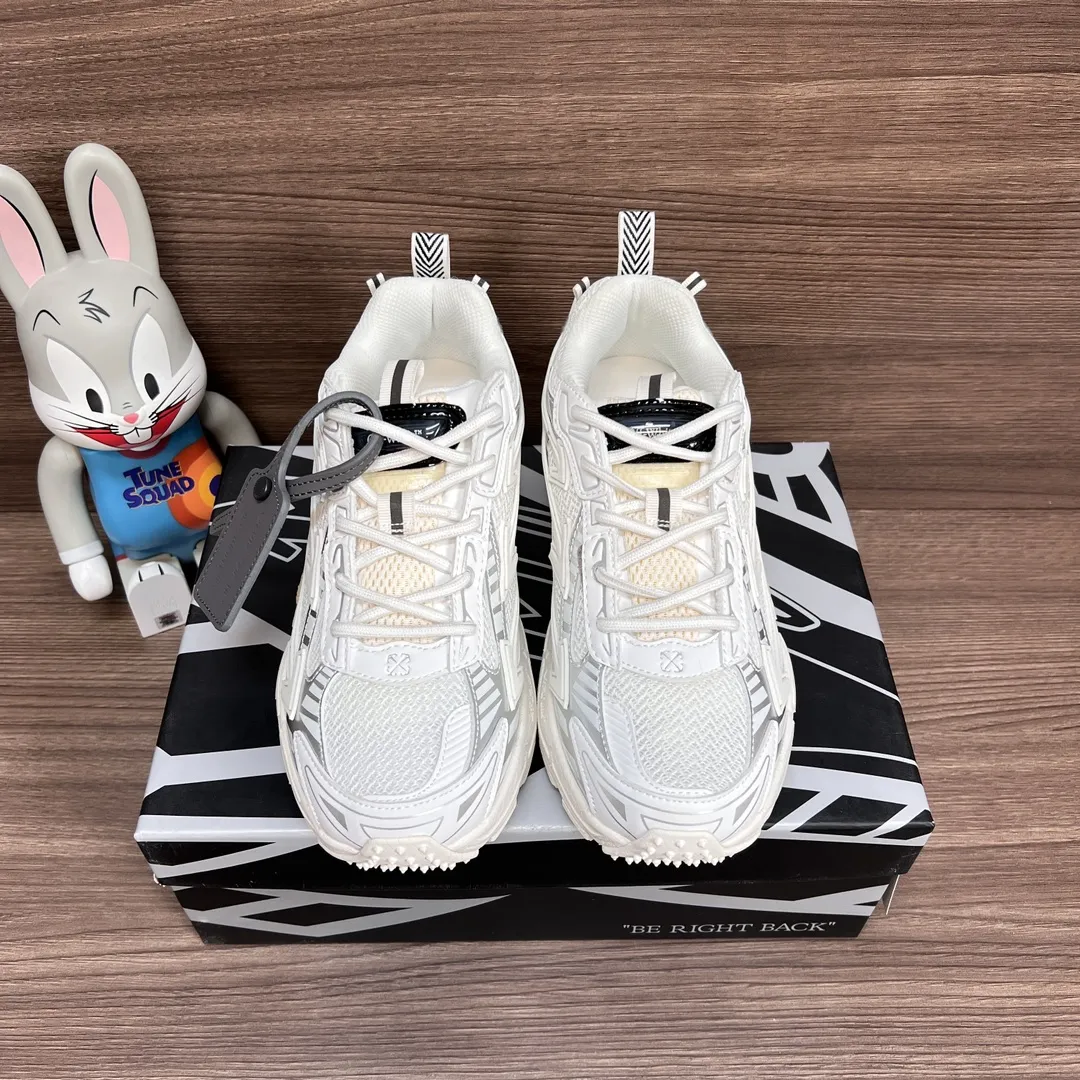 OFF-WHITE Be Right Back 白 レースアップカジュアルシューズ - 画像 (3)