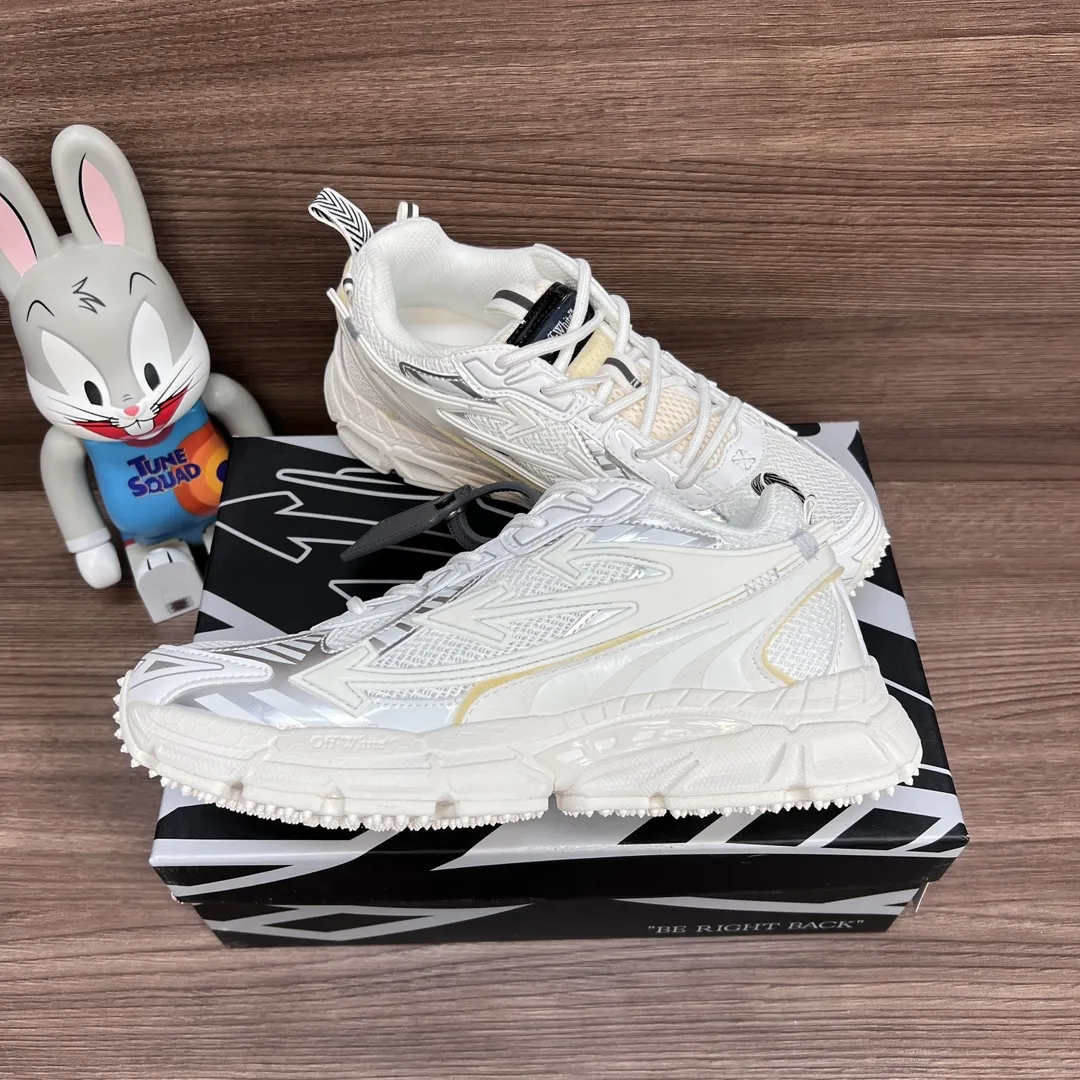 OFF-WHITE Be Right Back 白 レースアップカジュアルシューズ - 画像 (9)