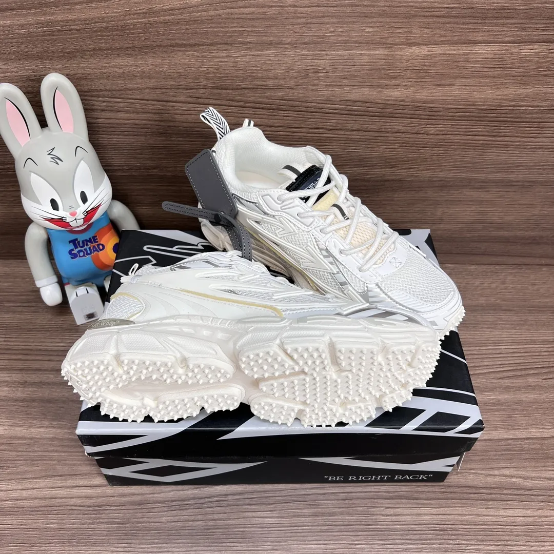 OFF-WHITE Be Right Back 白 レースアップカジュアルシューズ - 画像 (10)