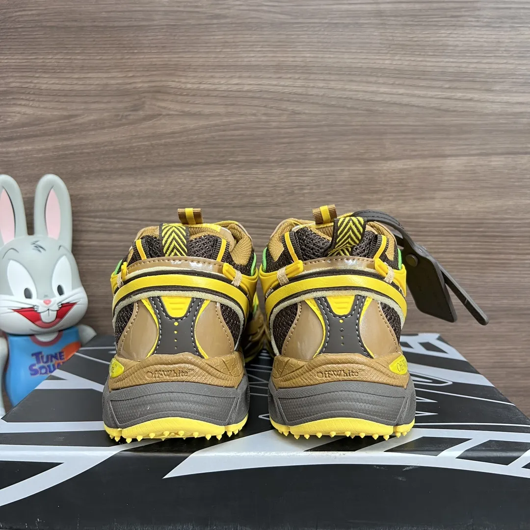 OFF-WHITE Be Right Back イエローグリーン スニーカー - 画像 (5)