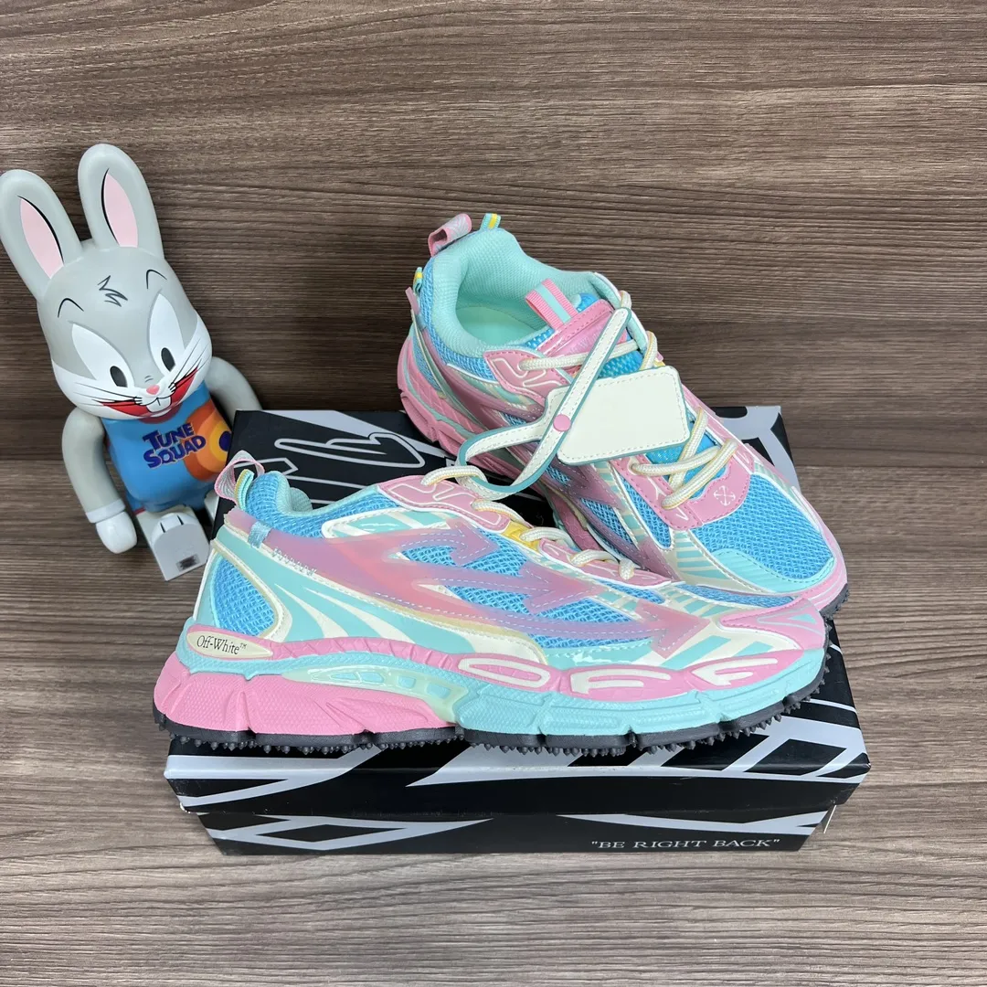 OFF-WHITE Be Right Back パステルブルーランニングシューズ - 画像 (6)