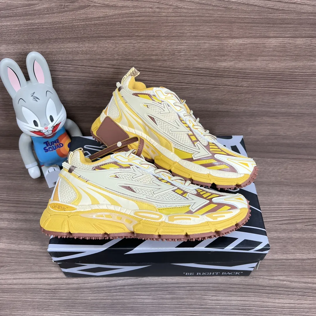 OFF-WHITE Be Right Back ベージュのレースアップスニーカー - 画像 (7)