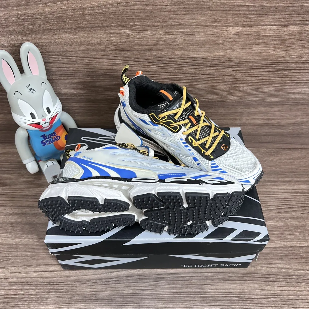 OFF-WHITE Be Right Back ホワイトブルースニーカー - 画像 (10)