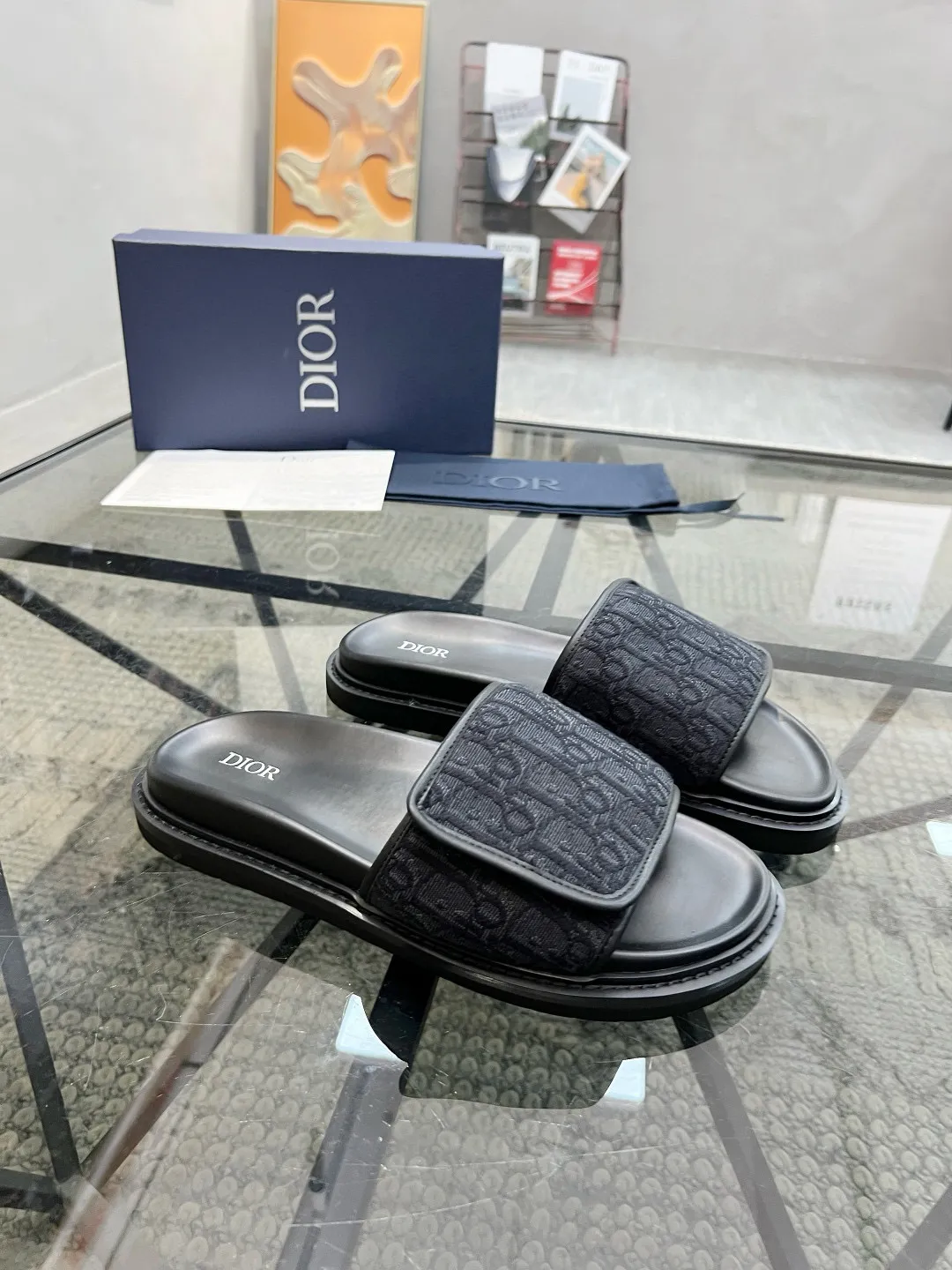 Christian Dior ブラック スライドサンダル - 画像 (3)