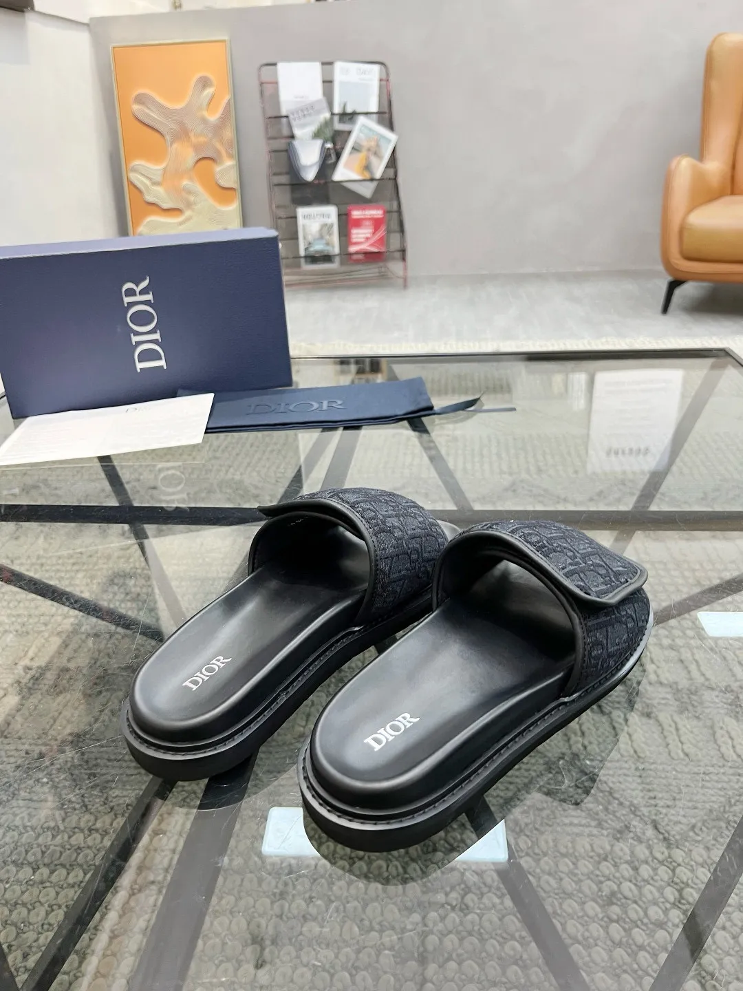 Christian Dior ブラック スライドサンダル - 画像 (5)