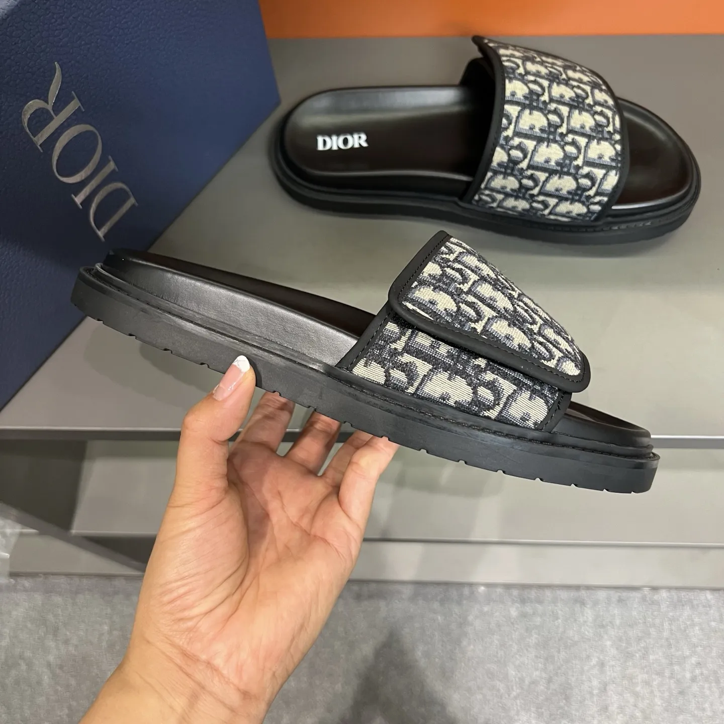 Christian Dior ブラック Jacquardスリッパ - 画像 (8)