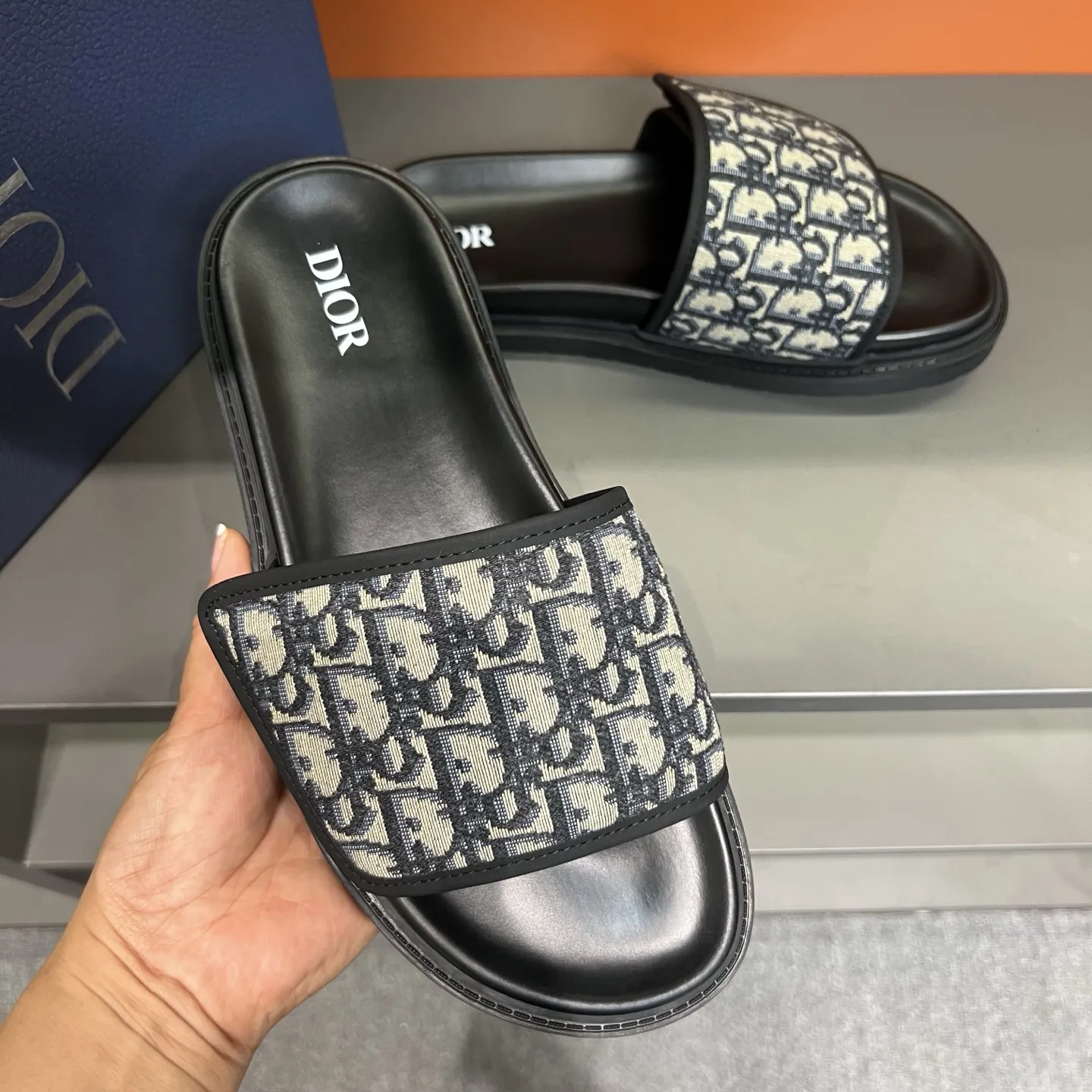 Christian Dior ブラック Jacquardスリッパ - 画像 (9)