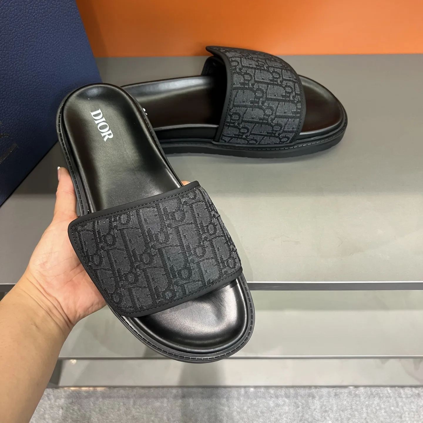 Christian Dior ブラック スライドサンダル - 画像 (7)