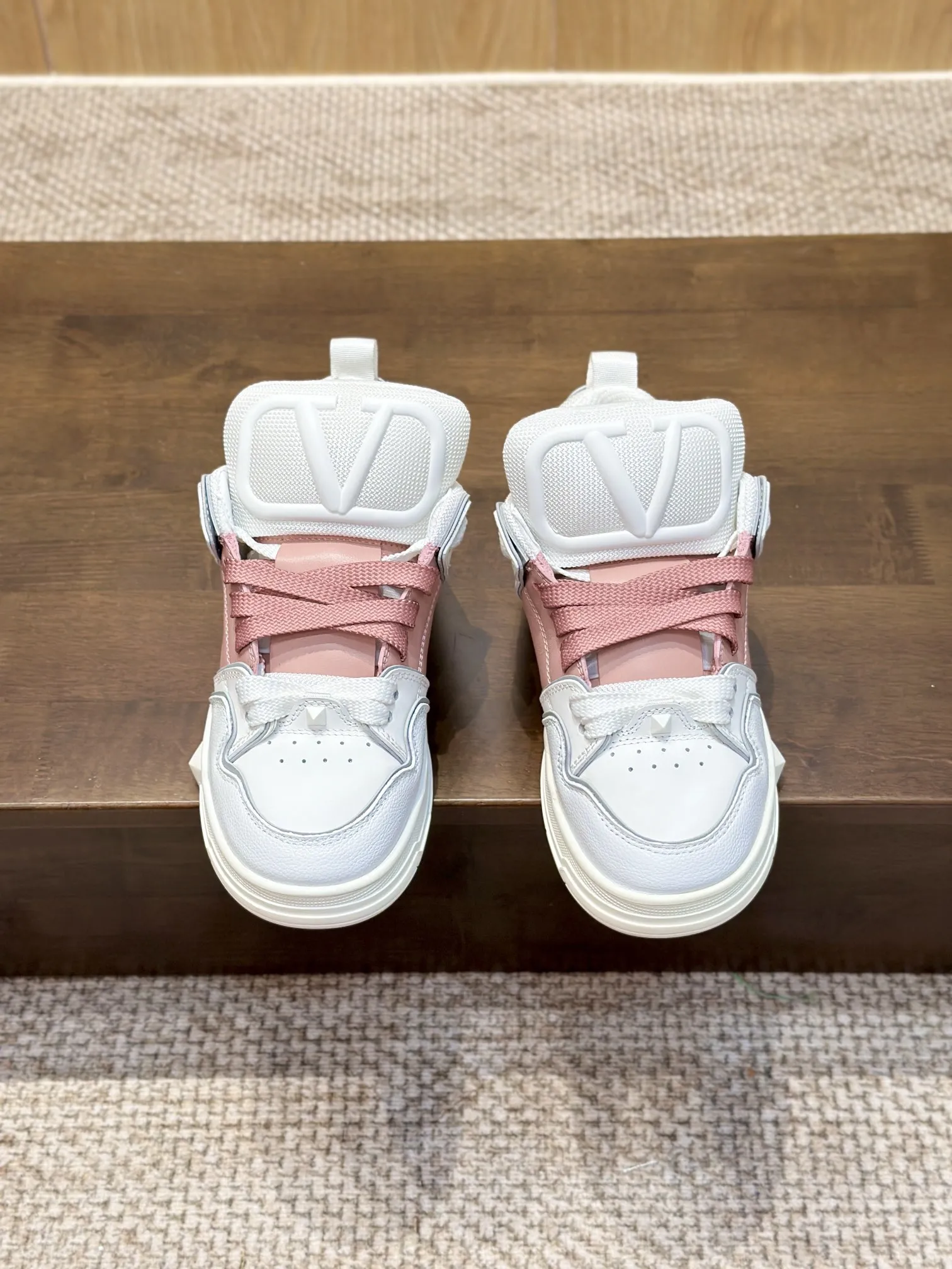 VALENTINO 2024 OPEN SKATE スニーカー ホワイトピンク - 画像 (9)