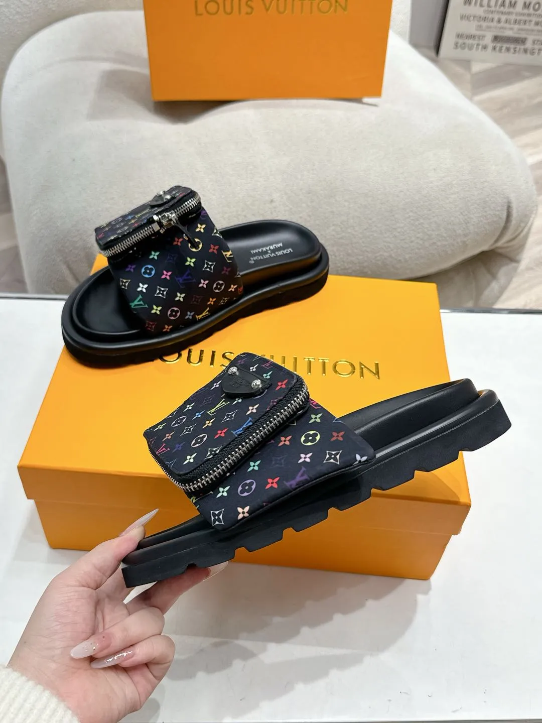 Louis Vuitton 新作カラフル花牛仔フラットスリッパ - 画像 (5)