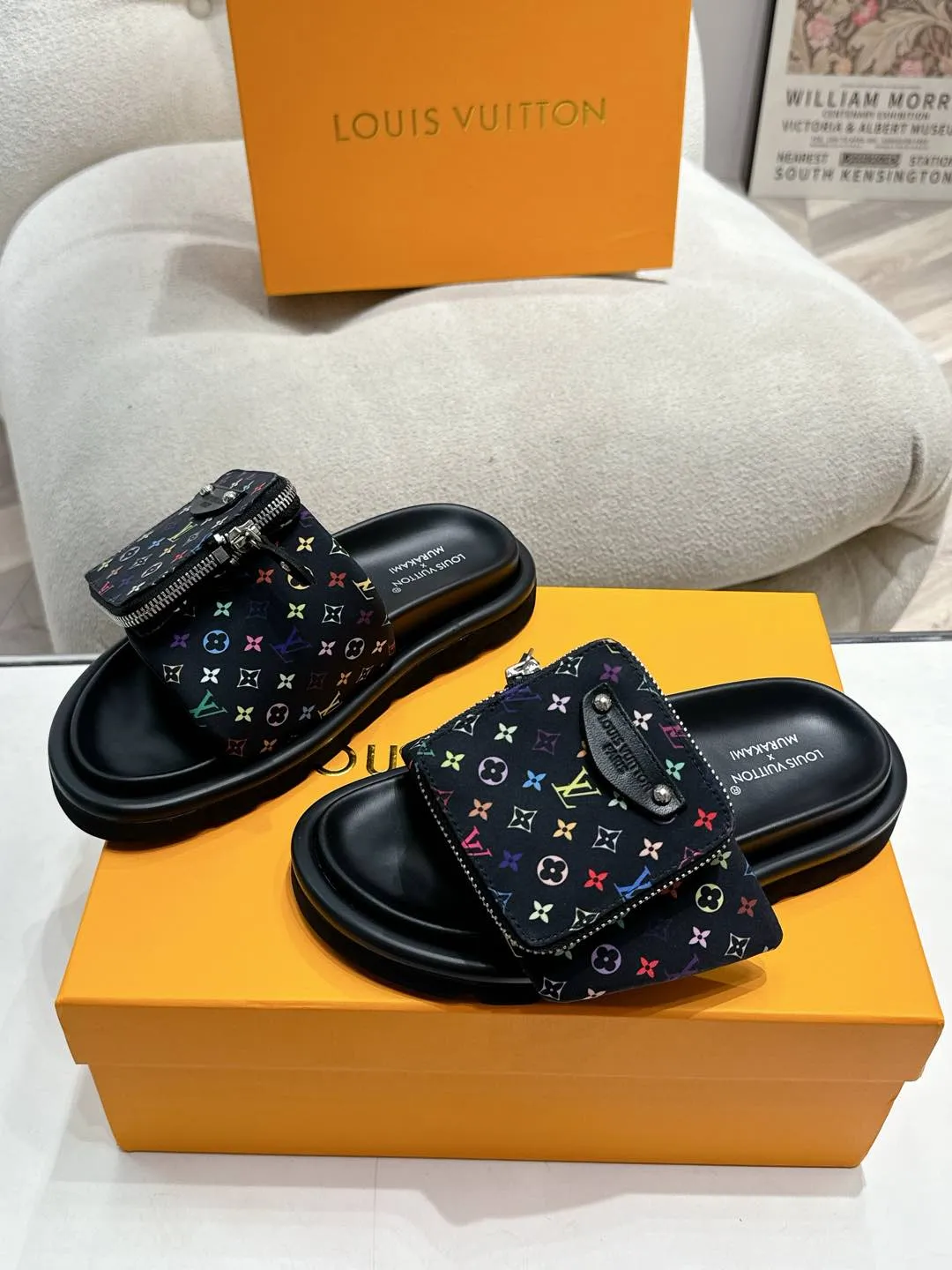 Louis Vuitton 新作カラフル花牛仔フラットスリッパ - 画像 (6)