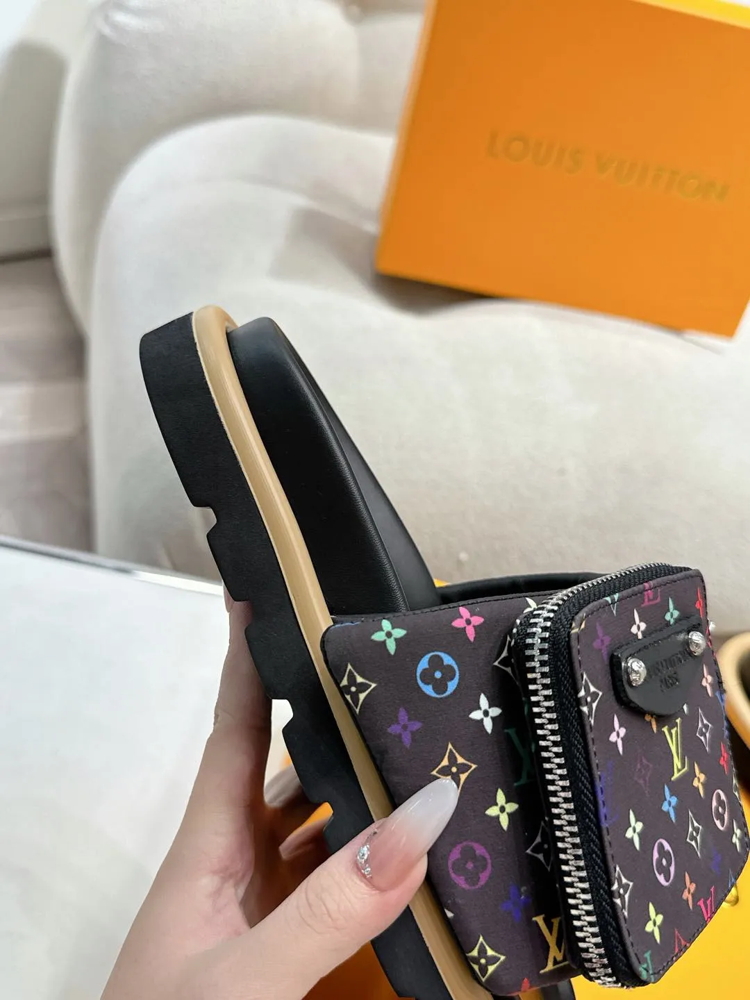 LOUIS VUITTON 新作フラットスリッパ カラフル - 画像 (10)