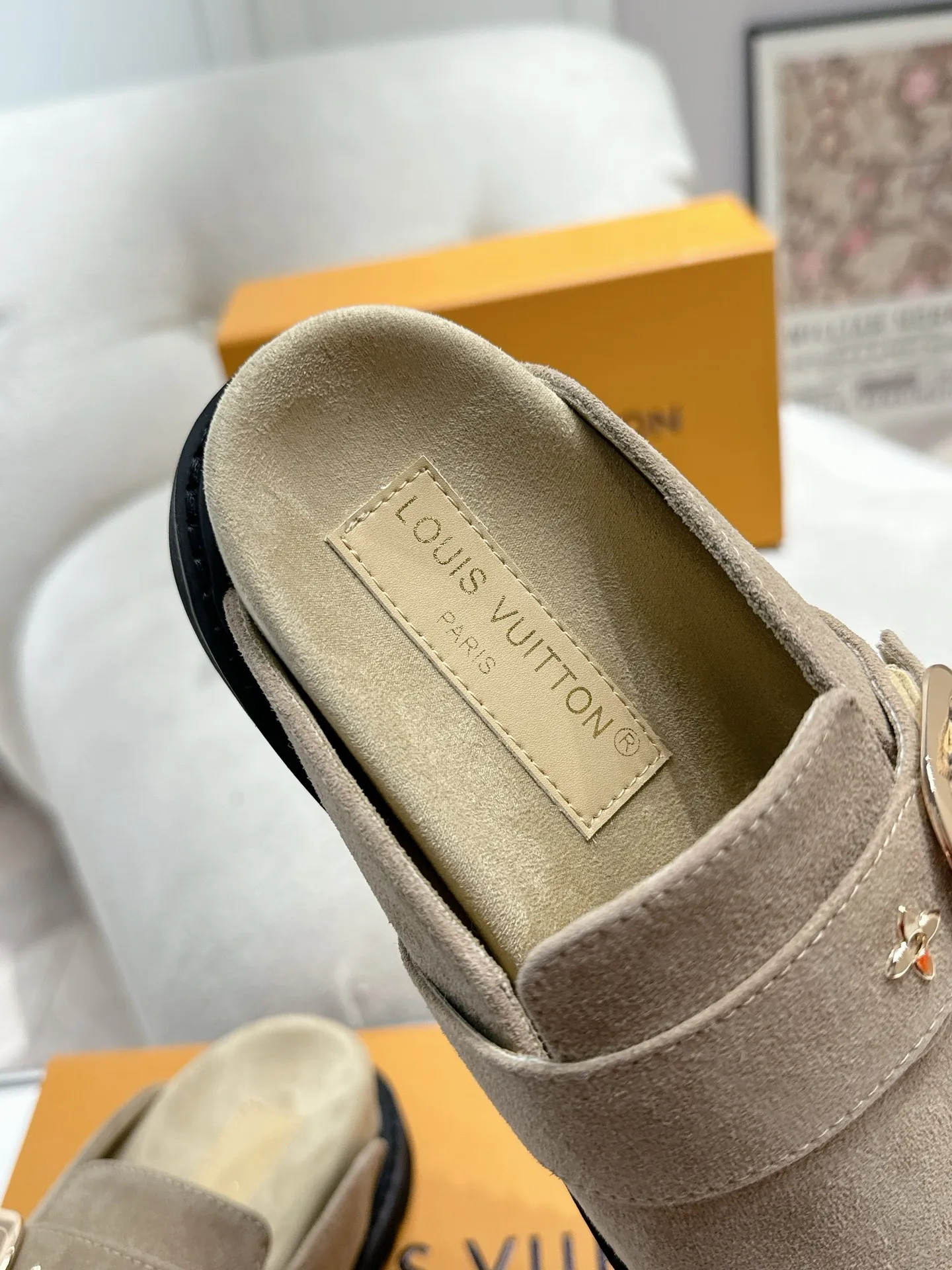 LOUIS VUITTON ベージュ フラットスリッパ - 画像 (10)