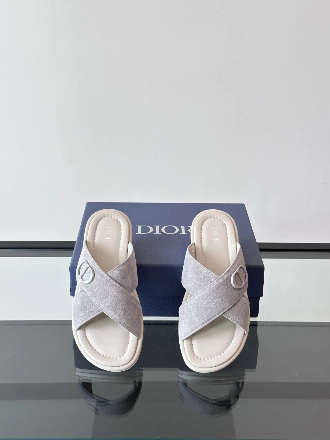 Dior 高級グレー本革サンダル サイズ - 画像 (7)