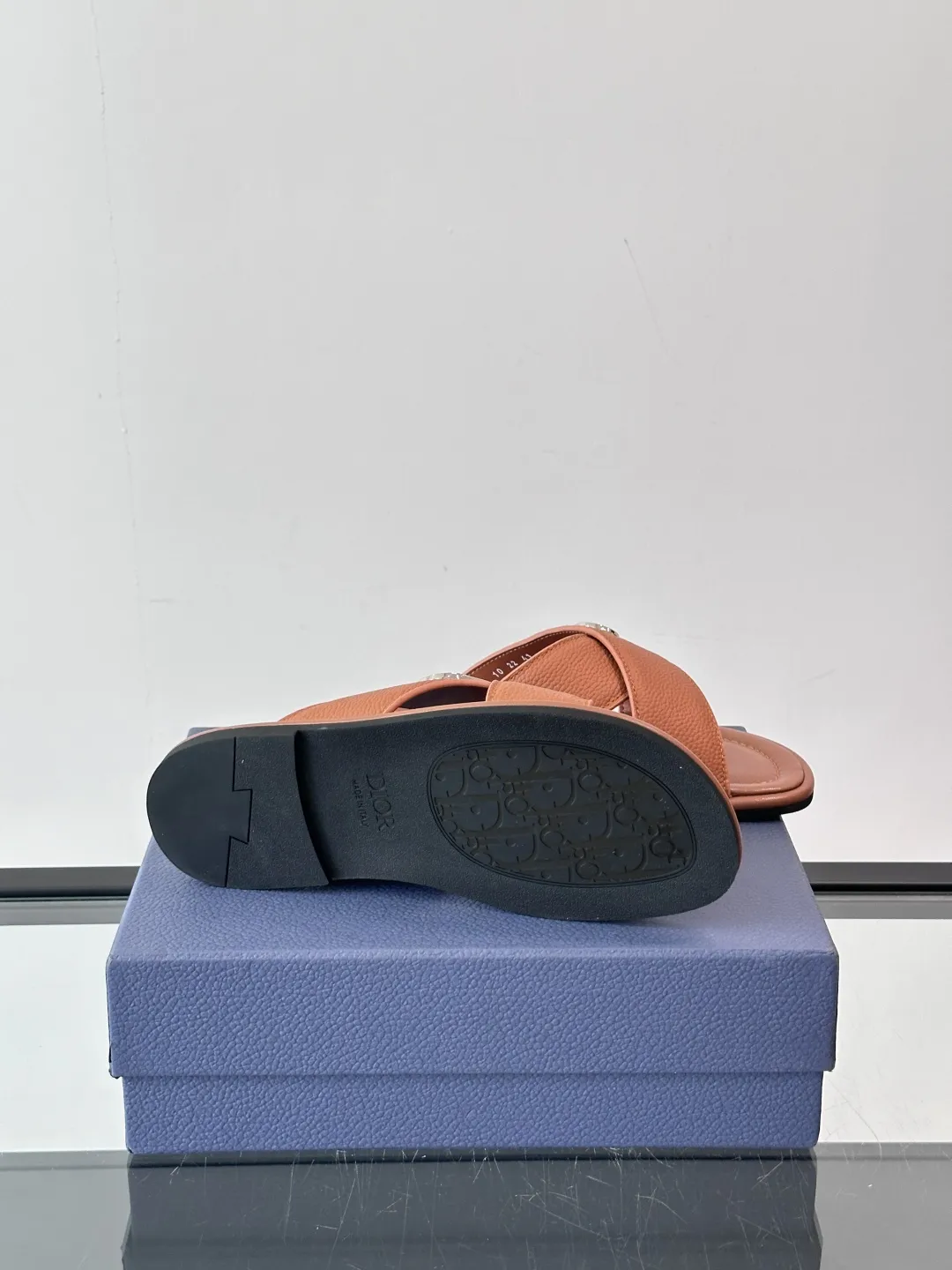 Dior オレンジ クロスバンド サンダル - 画像 (10)