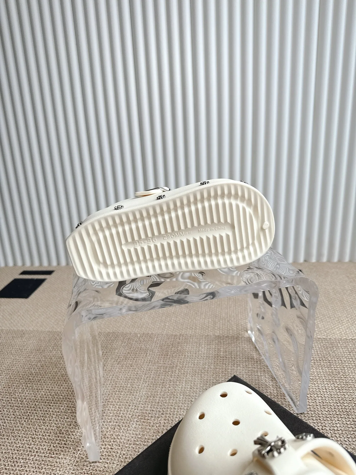 Chrome Hearts クロスハート厚底ホワイトサンダル - 画像 (10)