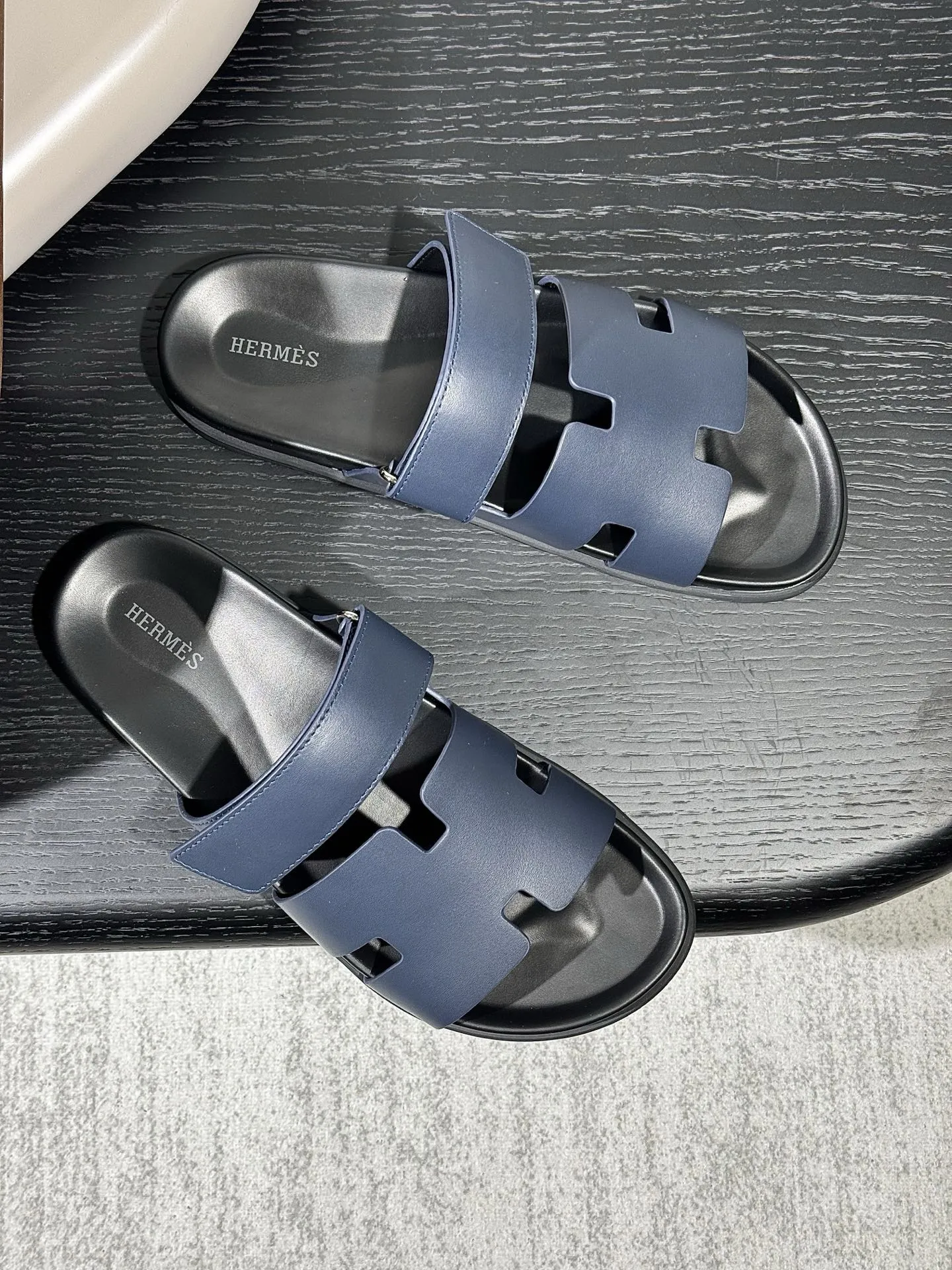 エルメス 紳士サンダル ネイビー クラシックデザイン - 画像 (4)