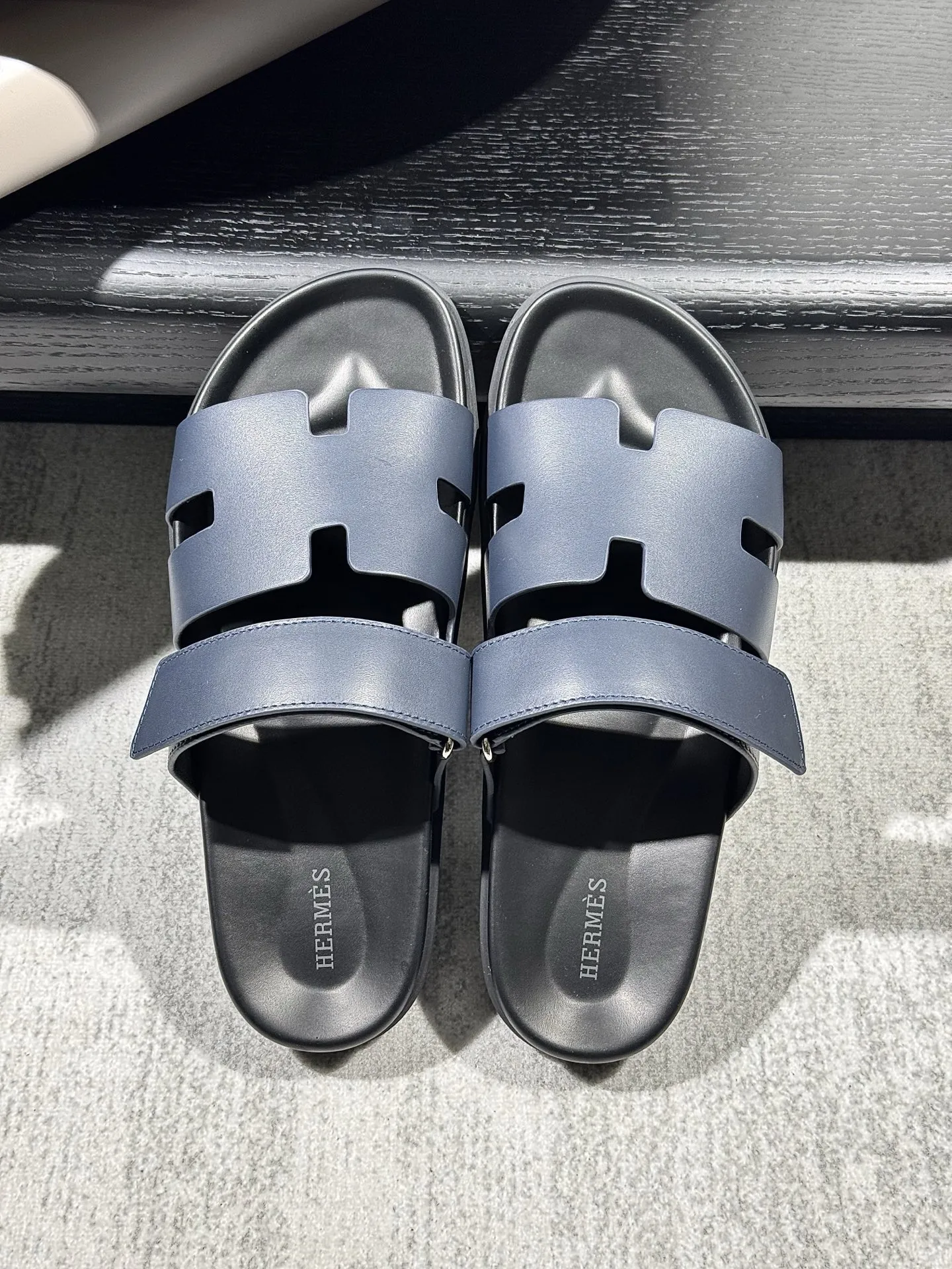 エルメス 紳士サンダル ネイビー クラシックデザイン - 画像 (5)