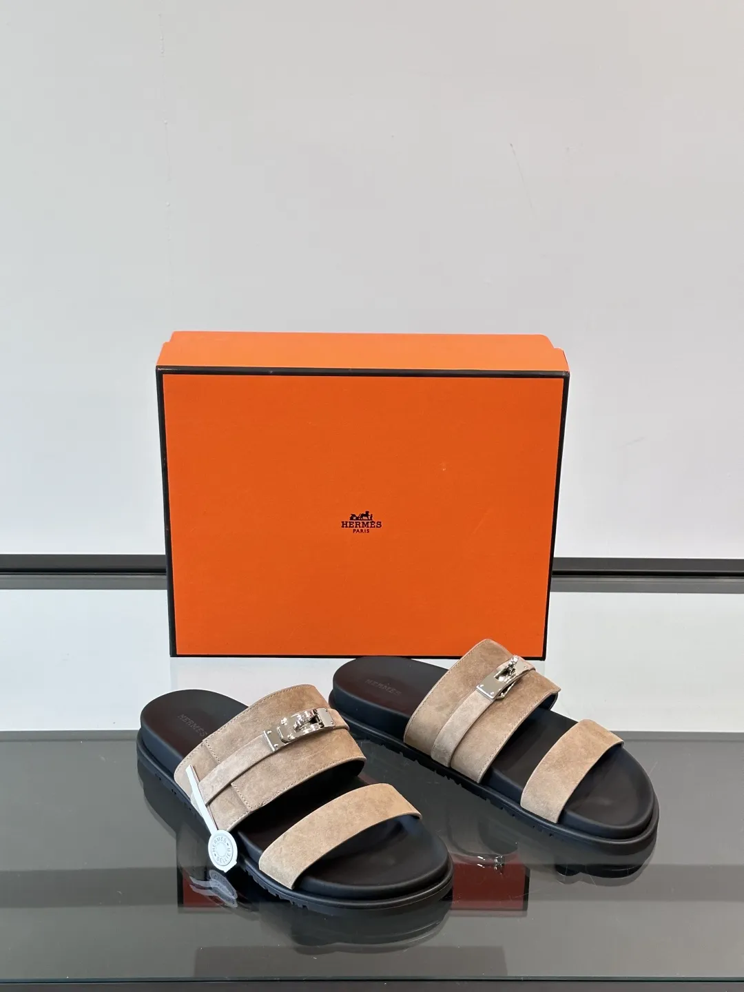 エルメス ベージュ レザーサンダル メンズ - 画像 (6)