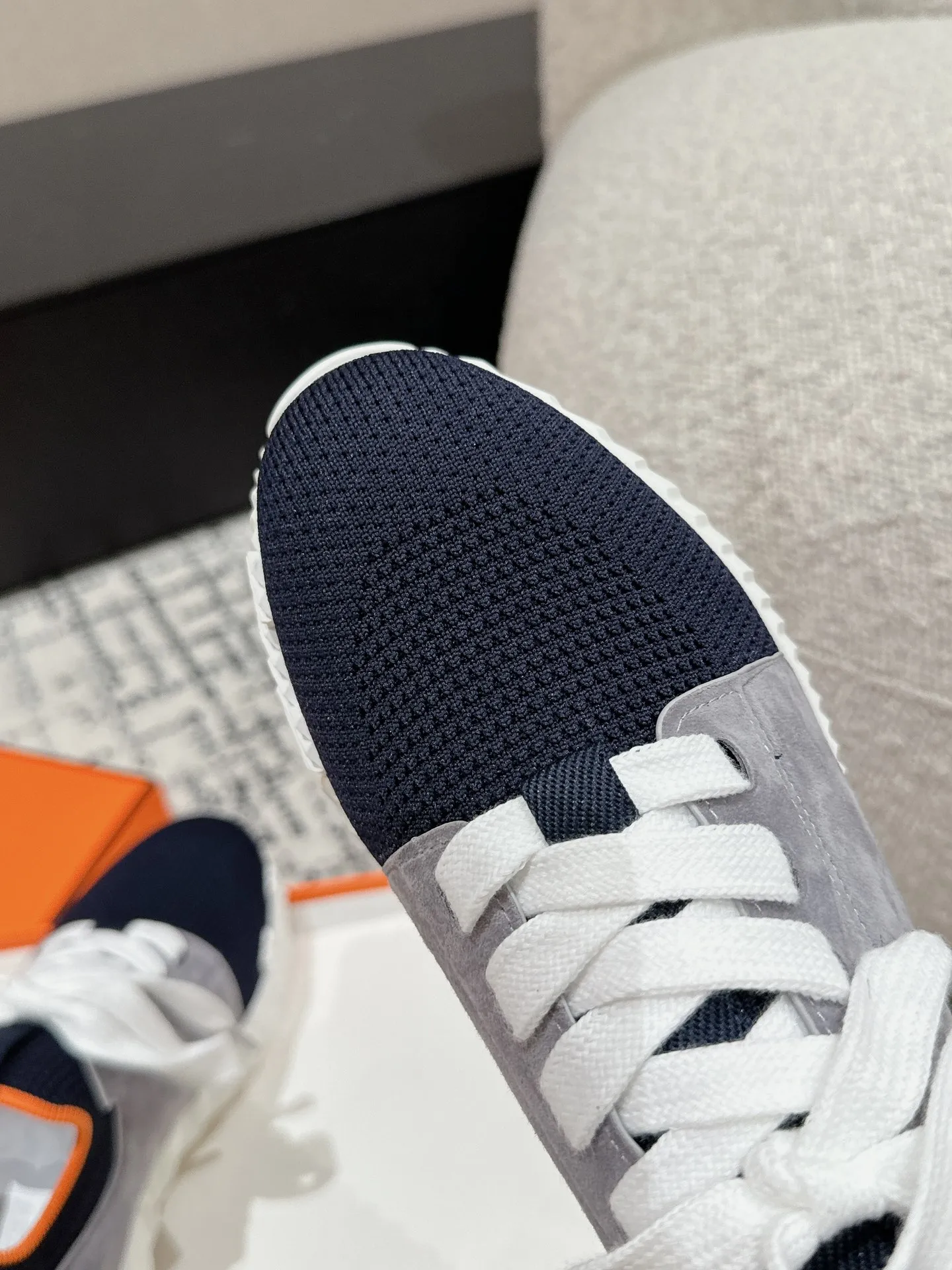 エルメス 厚底スニーカー ネイビー カジュアルスタイル - 画像 (7)