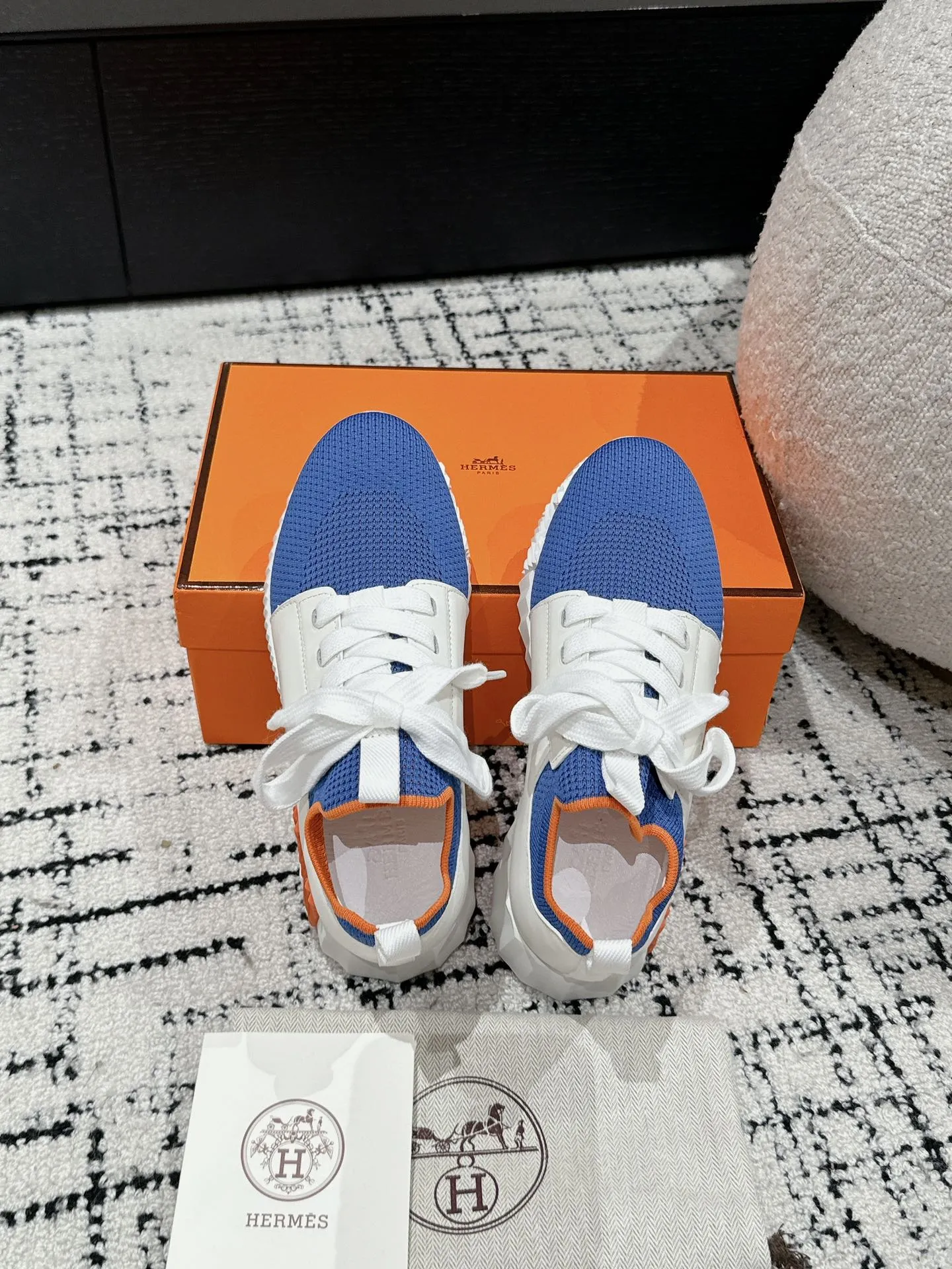 エルメス 厚底スニーカー ブルー 秋冬新款 - 画像 (5)