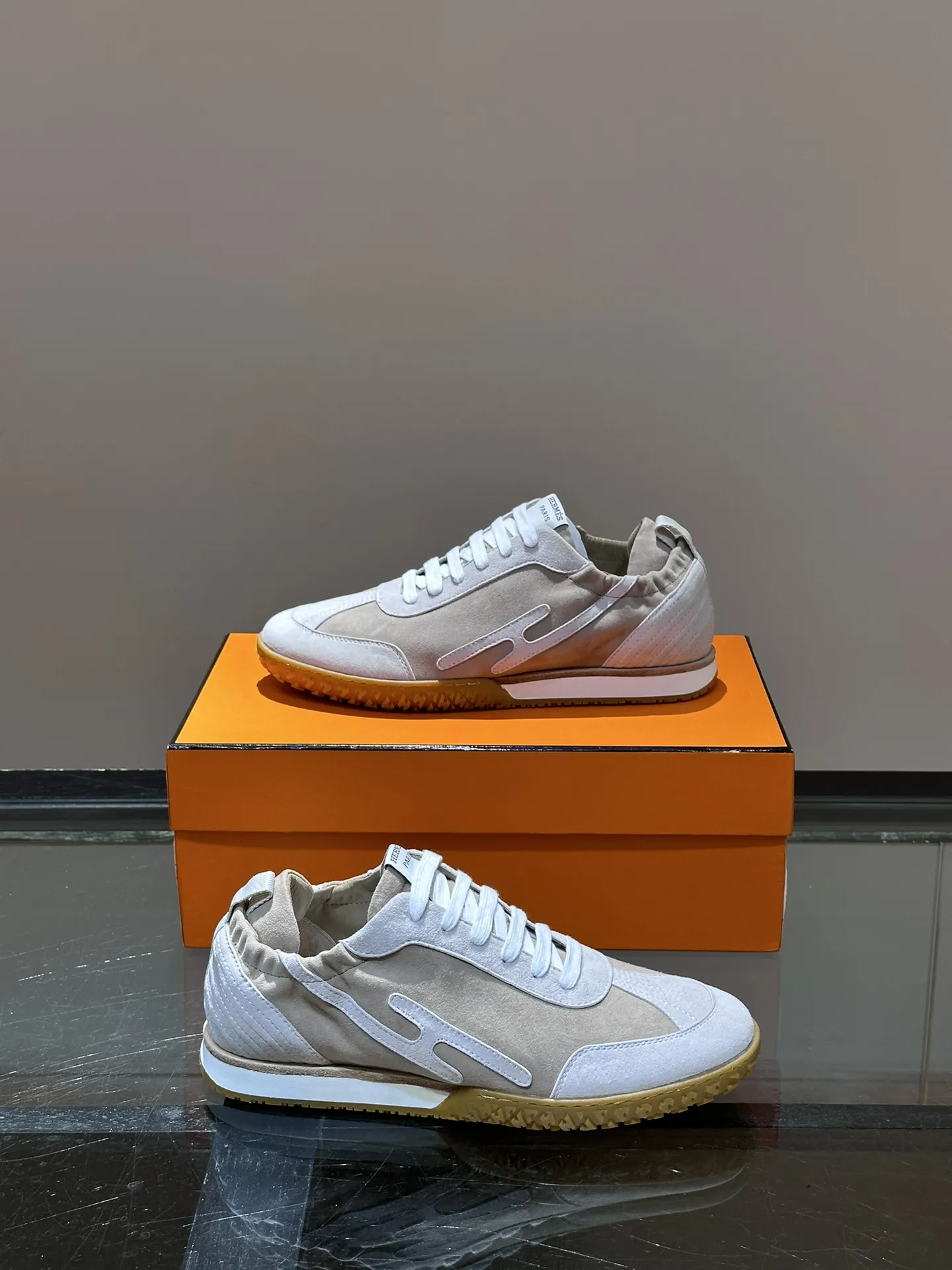 HERMES SS24 ヘロス厚底スニーカー ホワイト - 画像 (5)