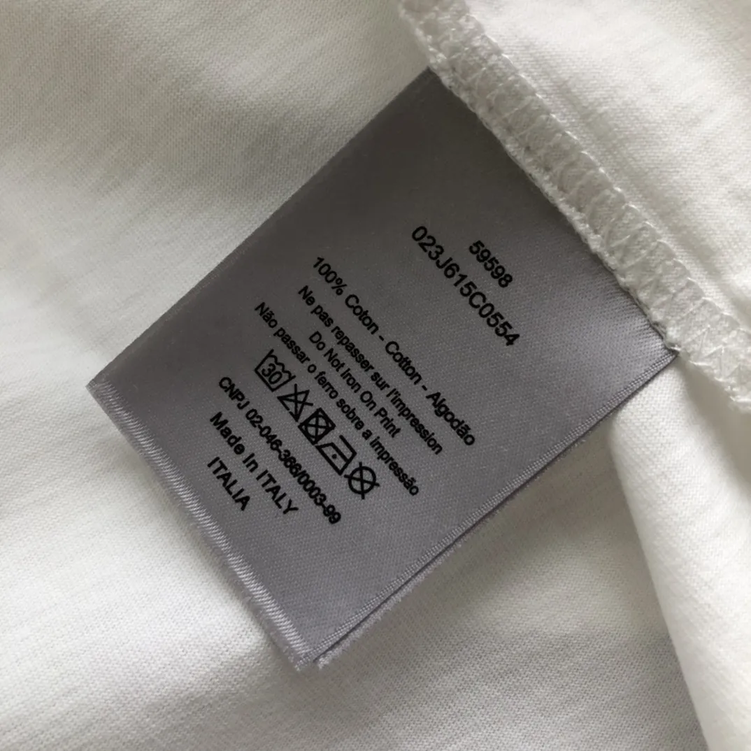 Christian Dior 白 Tシャツ CD Heart 刺繍 - 画像 (9)