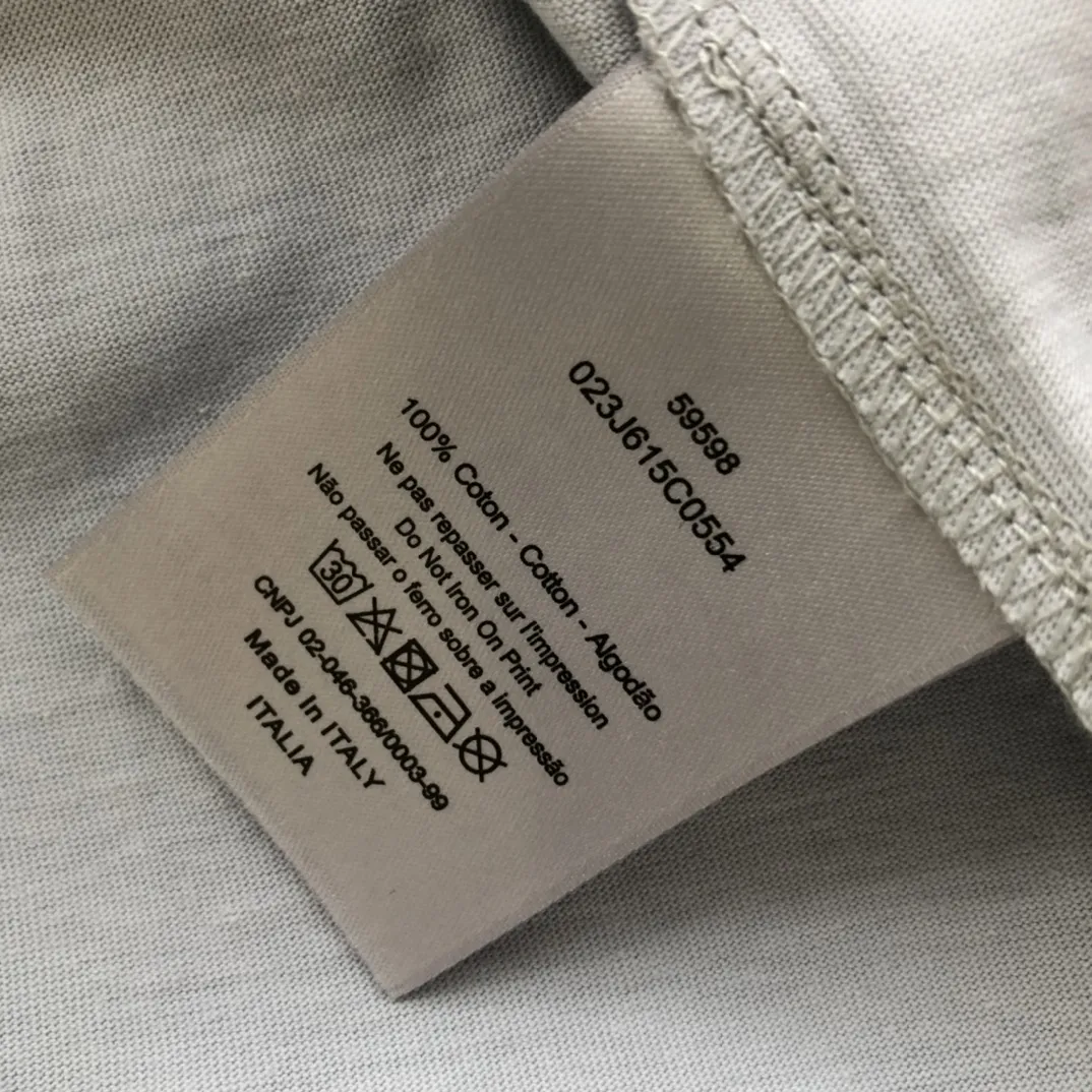 Christian Dior 白 Tシャツ CD Heart 刺繍 宽松デザイン - 画像 (9)