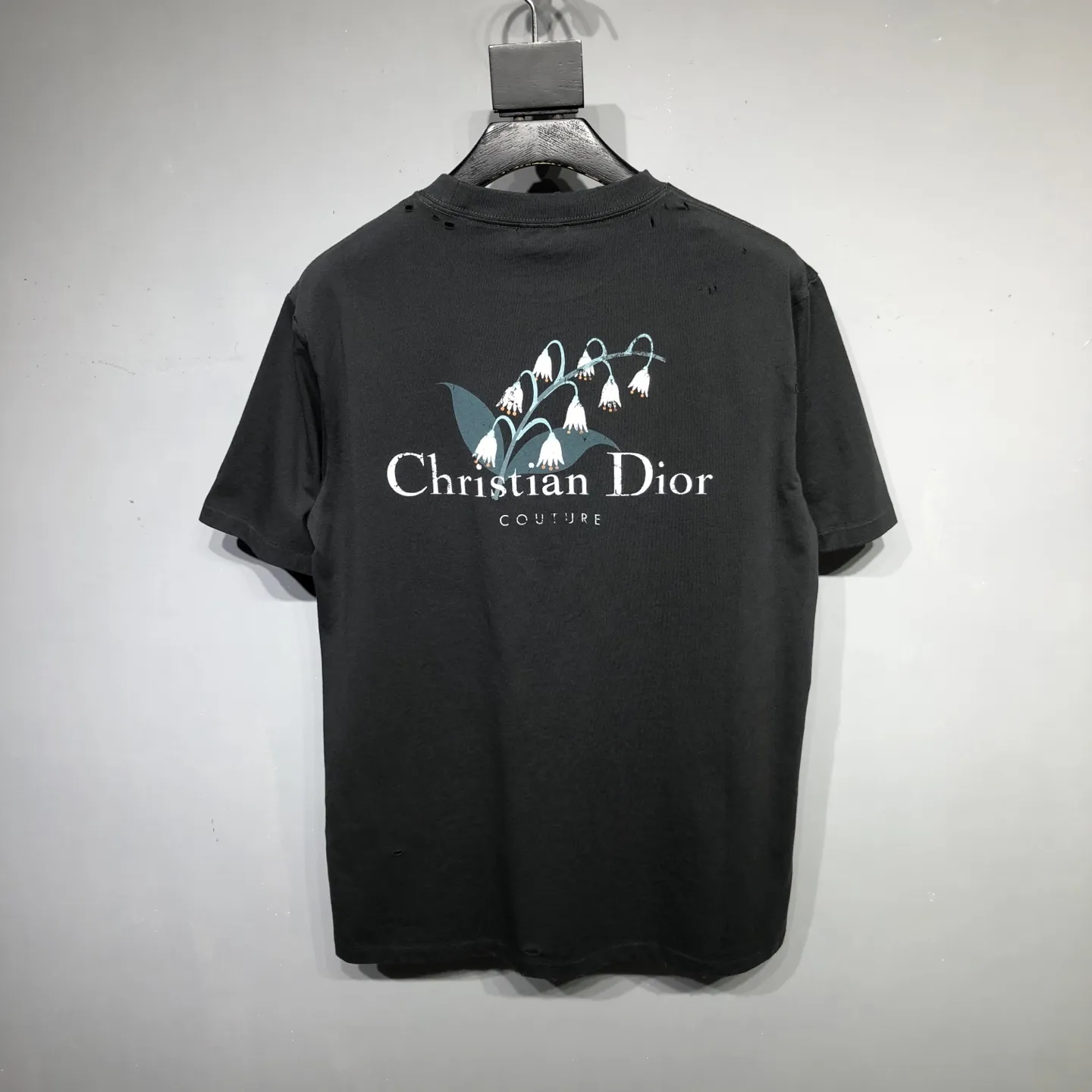 Christian Dior 黒 破れデザインTシャツ - 画像 (3)