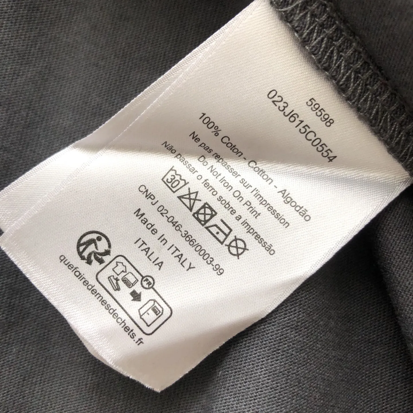 Christian Dior 黒 破れデザインTシャツ - 画像 (8)