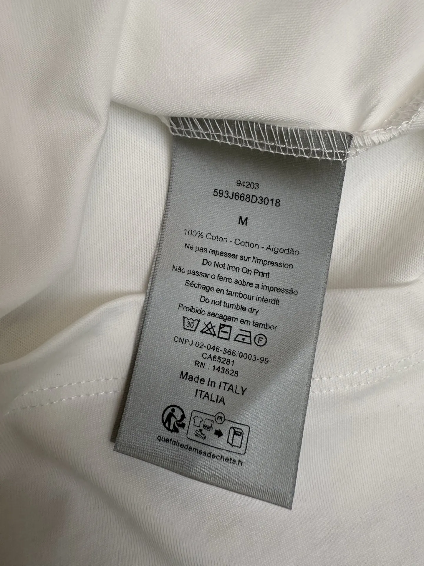 Dior 2025SS Dr Montaigne Tシャツ ホワイト - 画像 (9)