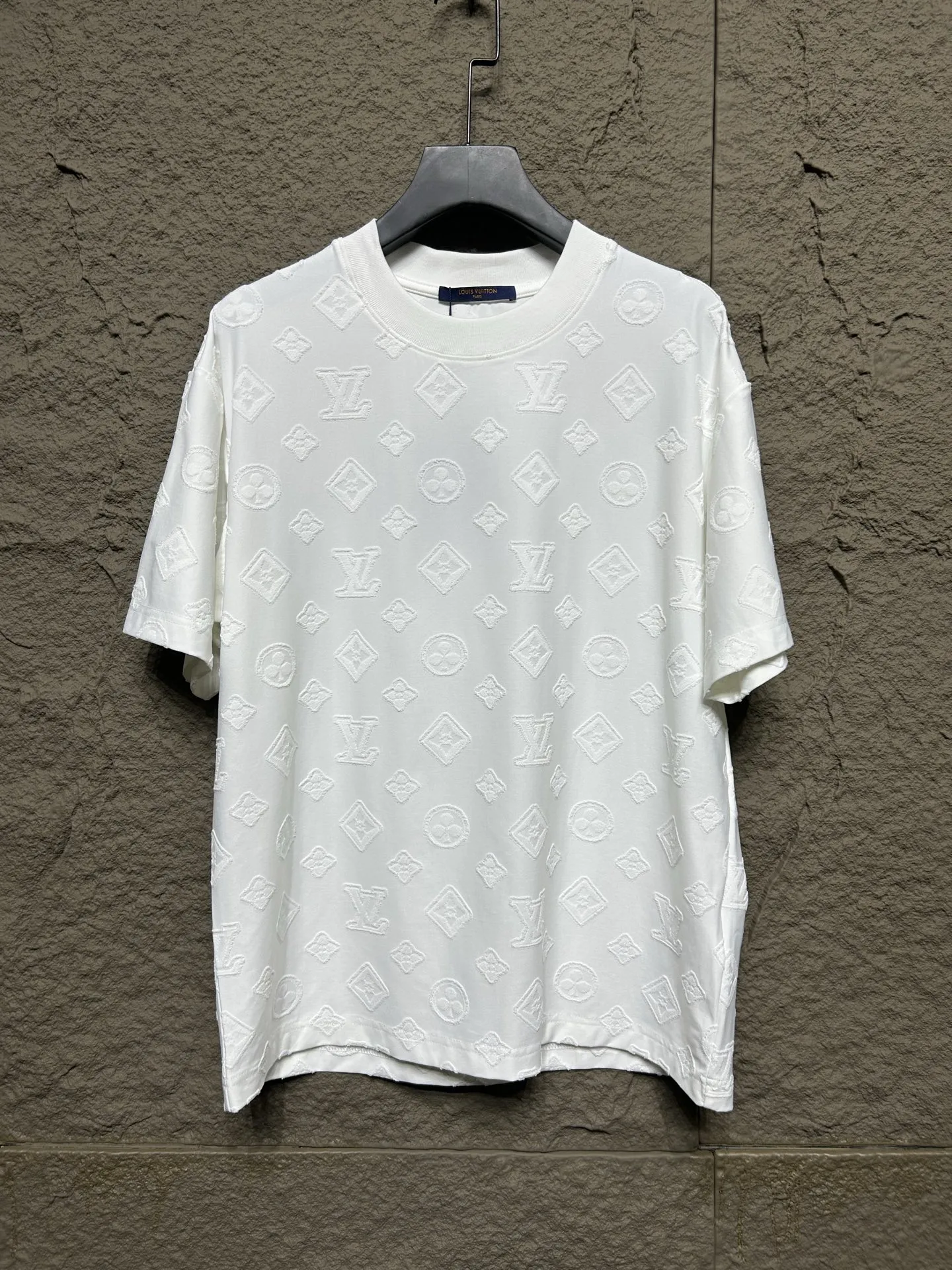 LV 白黒 クラシックロゴ Jacquard Tシャツ