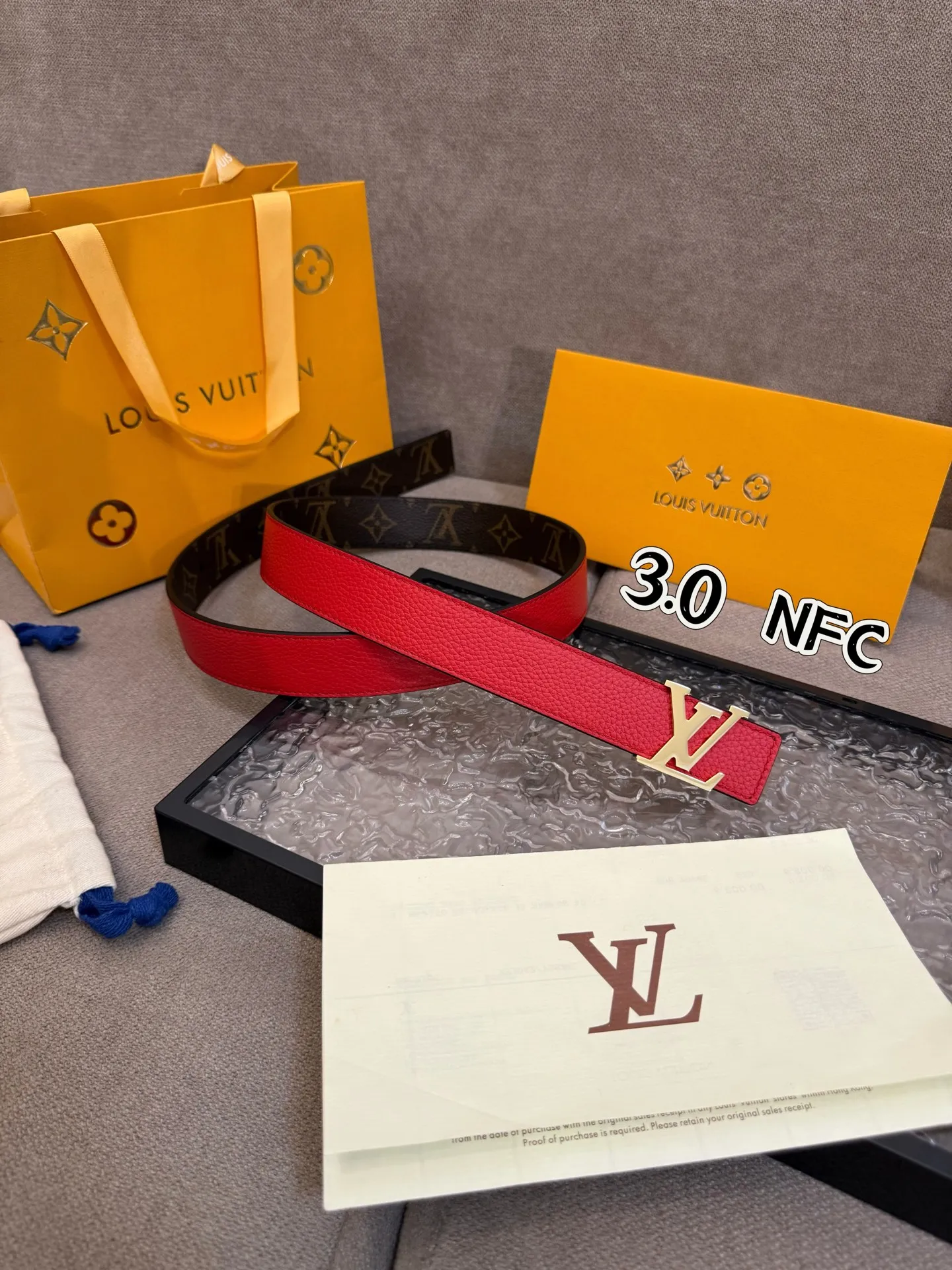 Louis Vuitton 3.0cm レッド ベルト - 画像 (3)